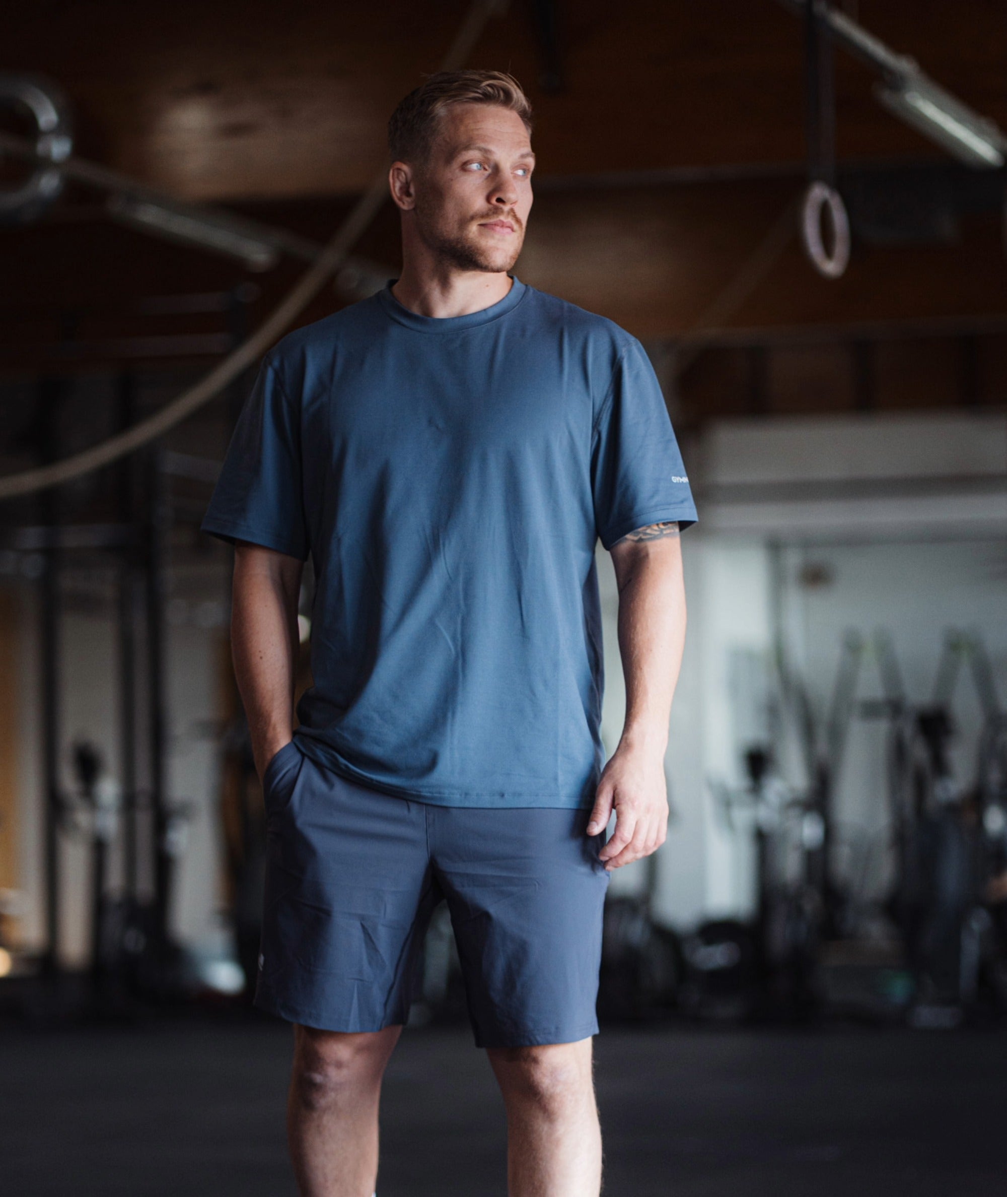 Gymnation unisex Training T-Shirt #color_dusty-navy