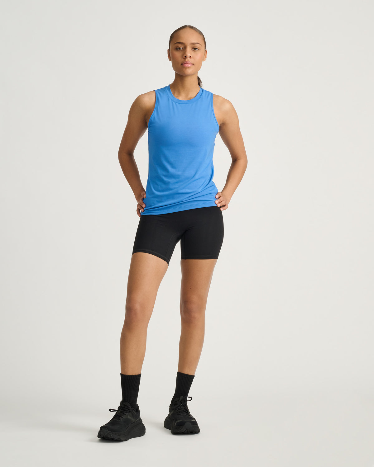 Women's muscle tank top #color_blue-blaze