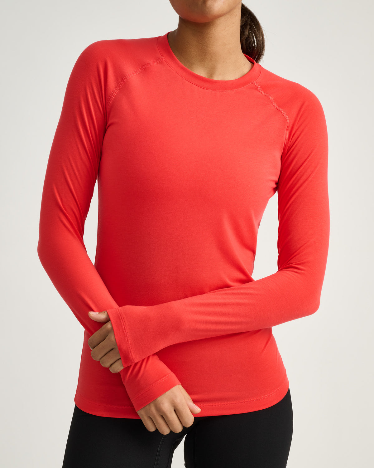 Women's training longsleeve #color_candy-red