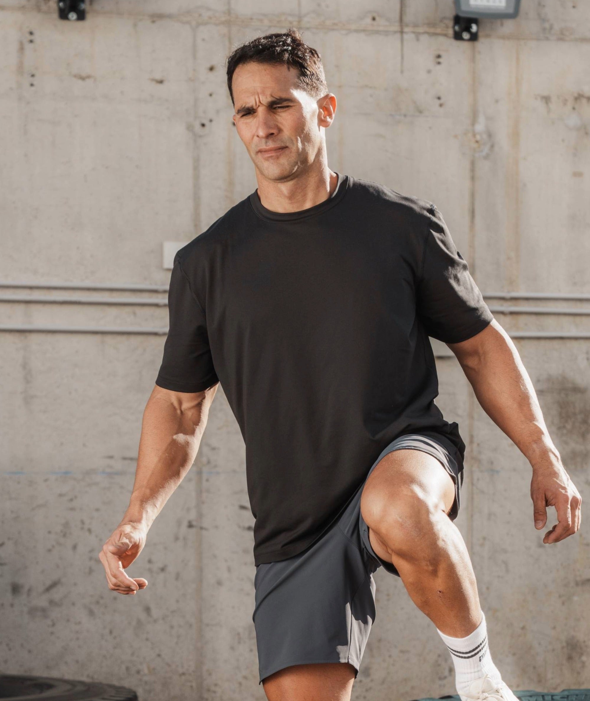 Gymnation ComfyKnit training T-Shirt - Unisex #color_black