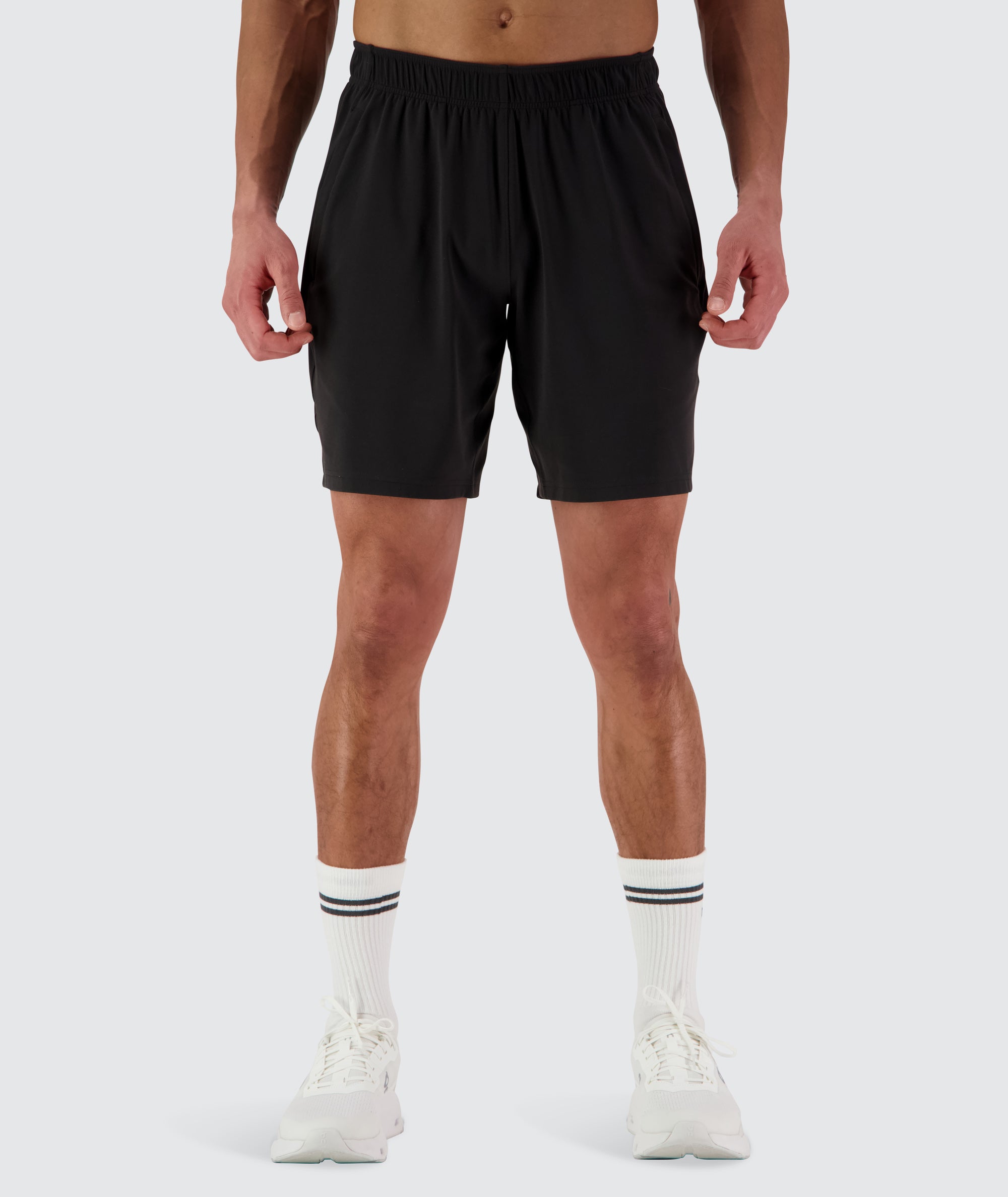 Men's SuperSoft Shorts Model 184 cm / size L #color_black