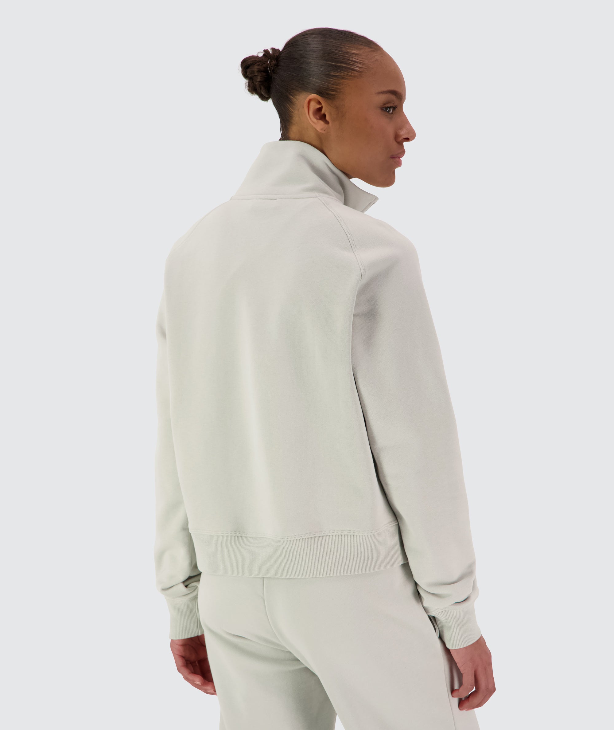 Women Half-Zip Sweater #color_cool-grey