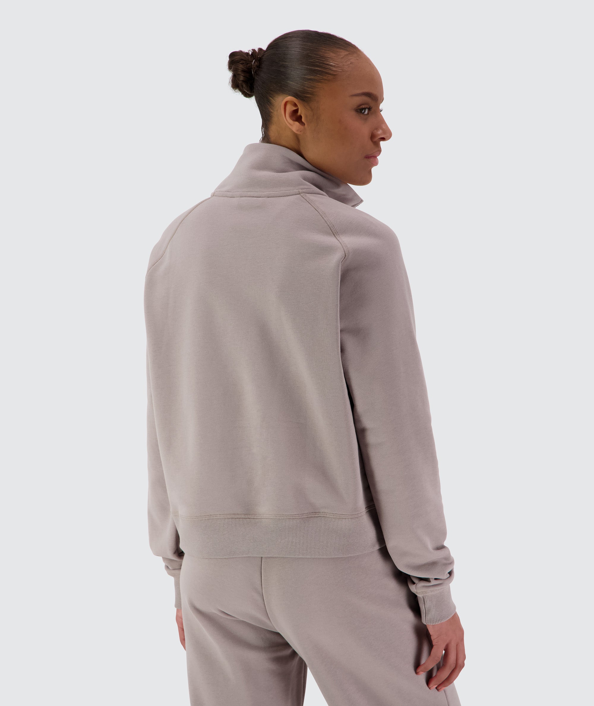 Women Half-Zip Sweater #color_sand