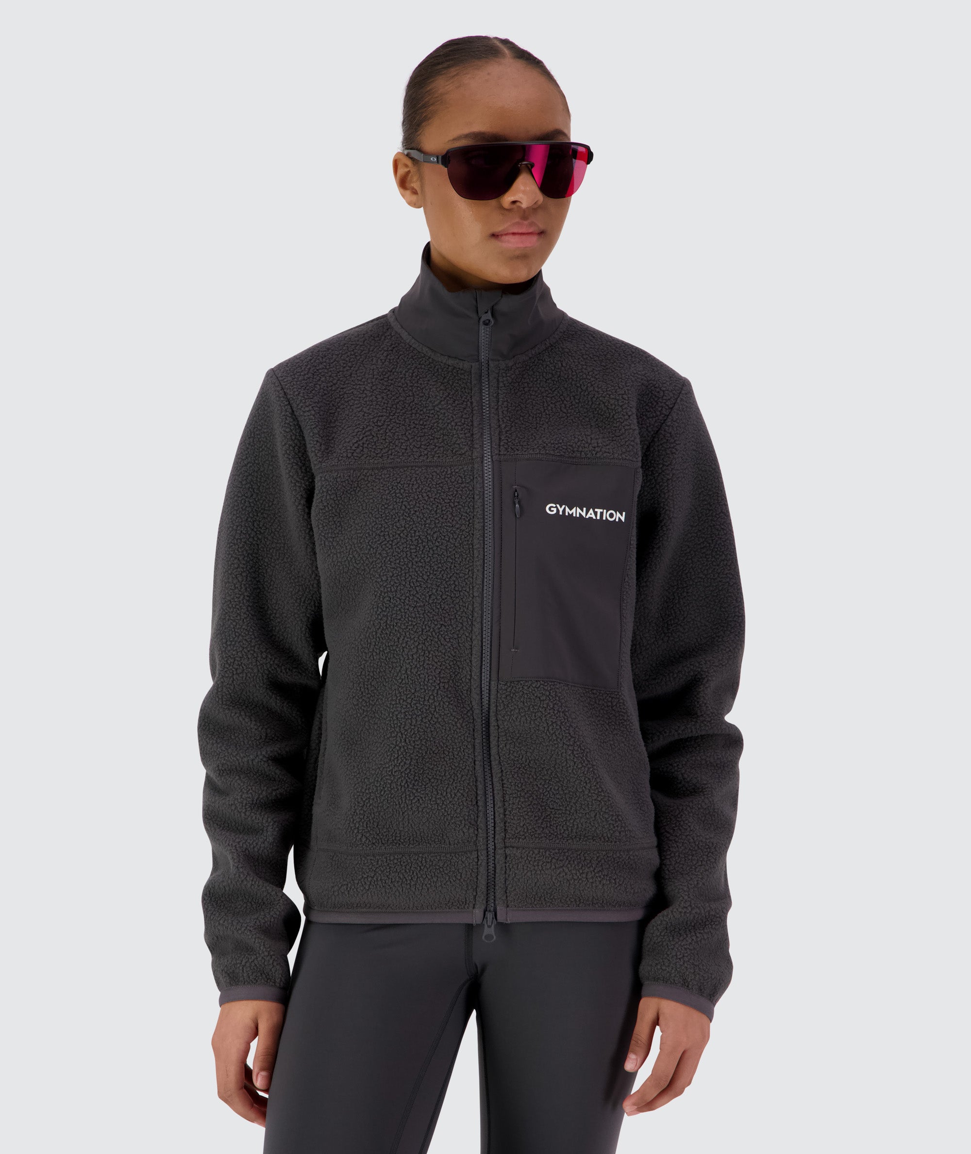 Gymnation Pile Jacket Unisex #color_gravel-grey