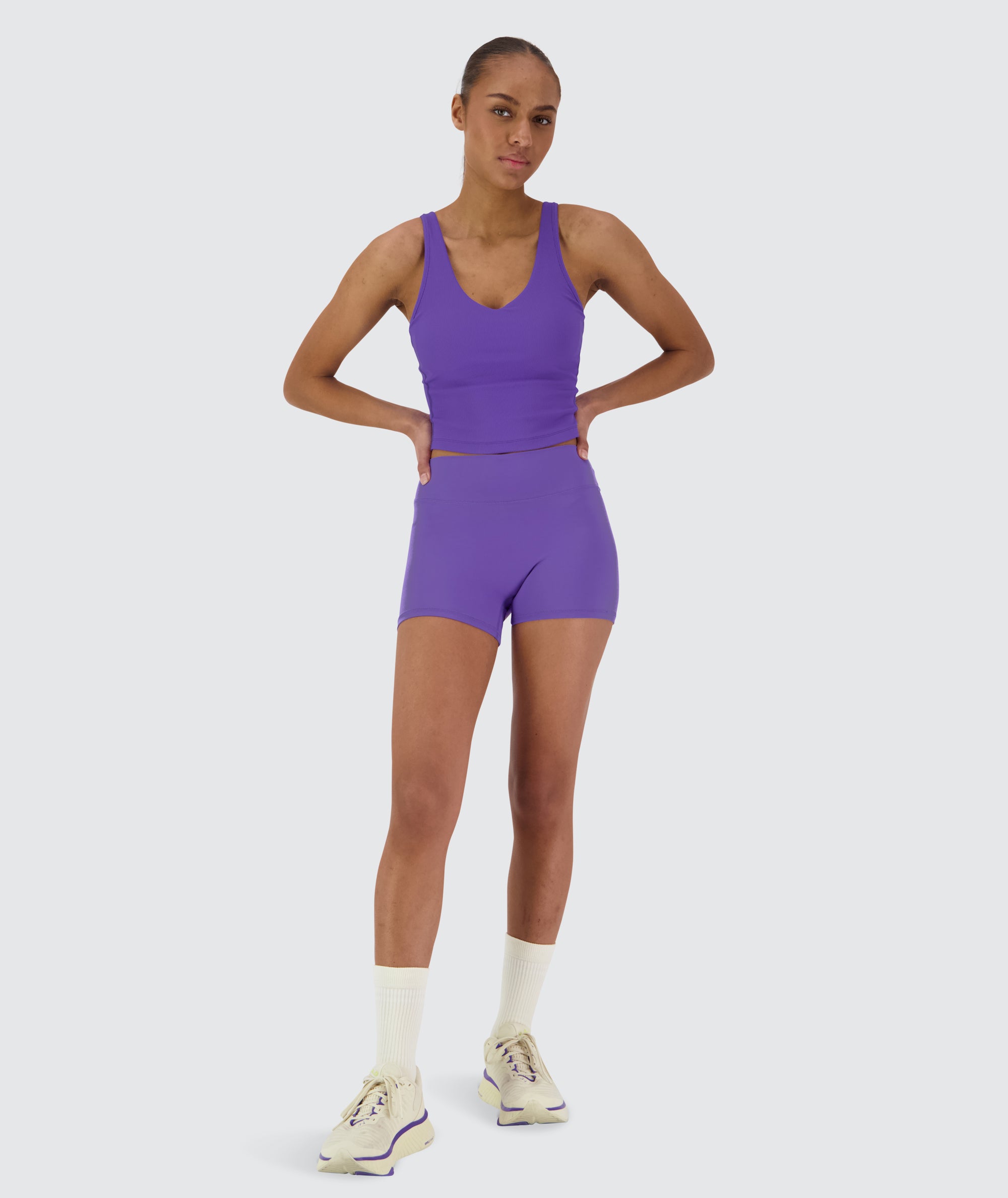 Women's ribbed bra top #color_violet-vibe