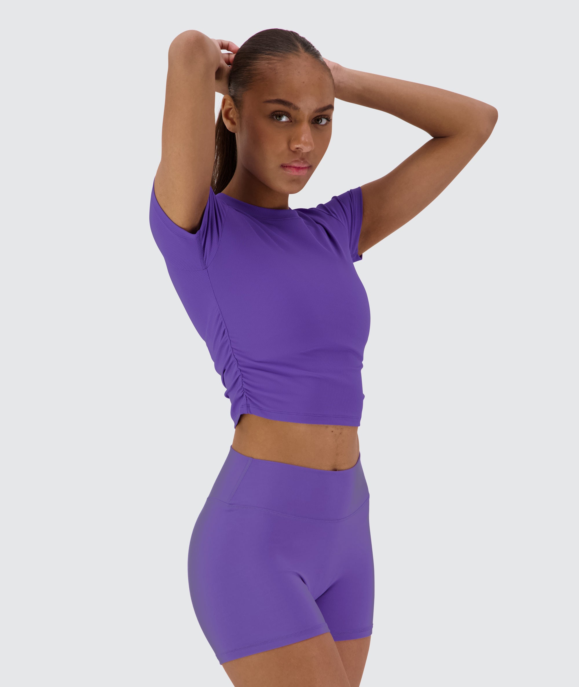 Ribbed Crop Short Sleeve #color_violet-vibe