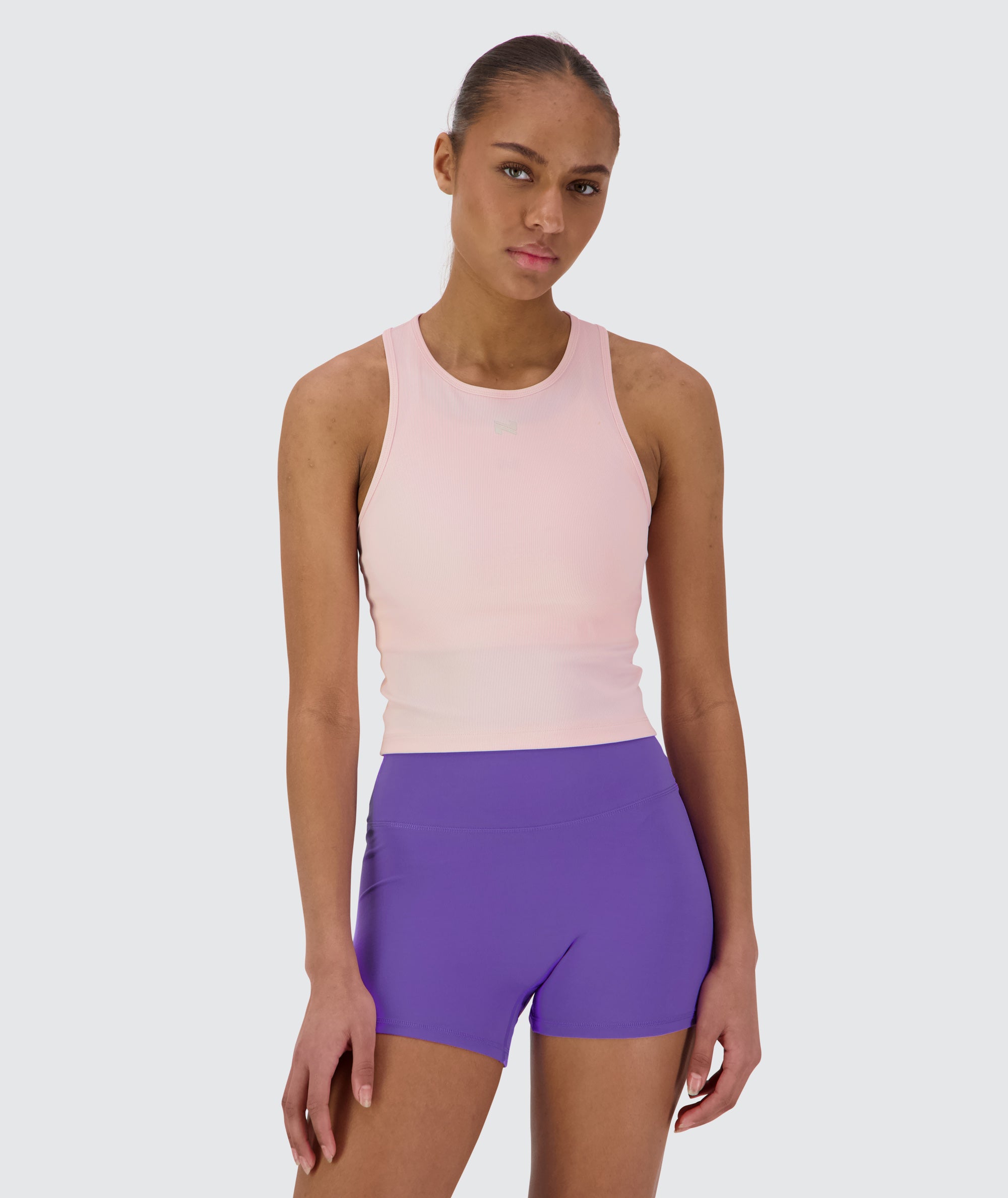 ribbed crop top #color_powder-pink