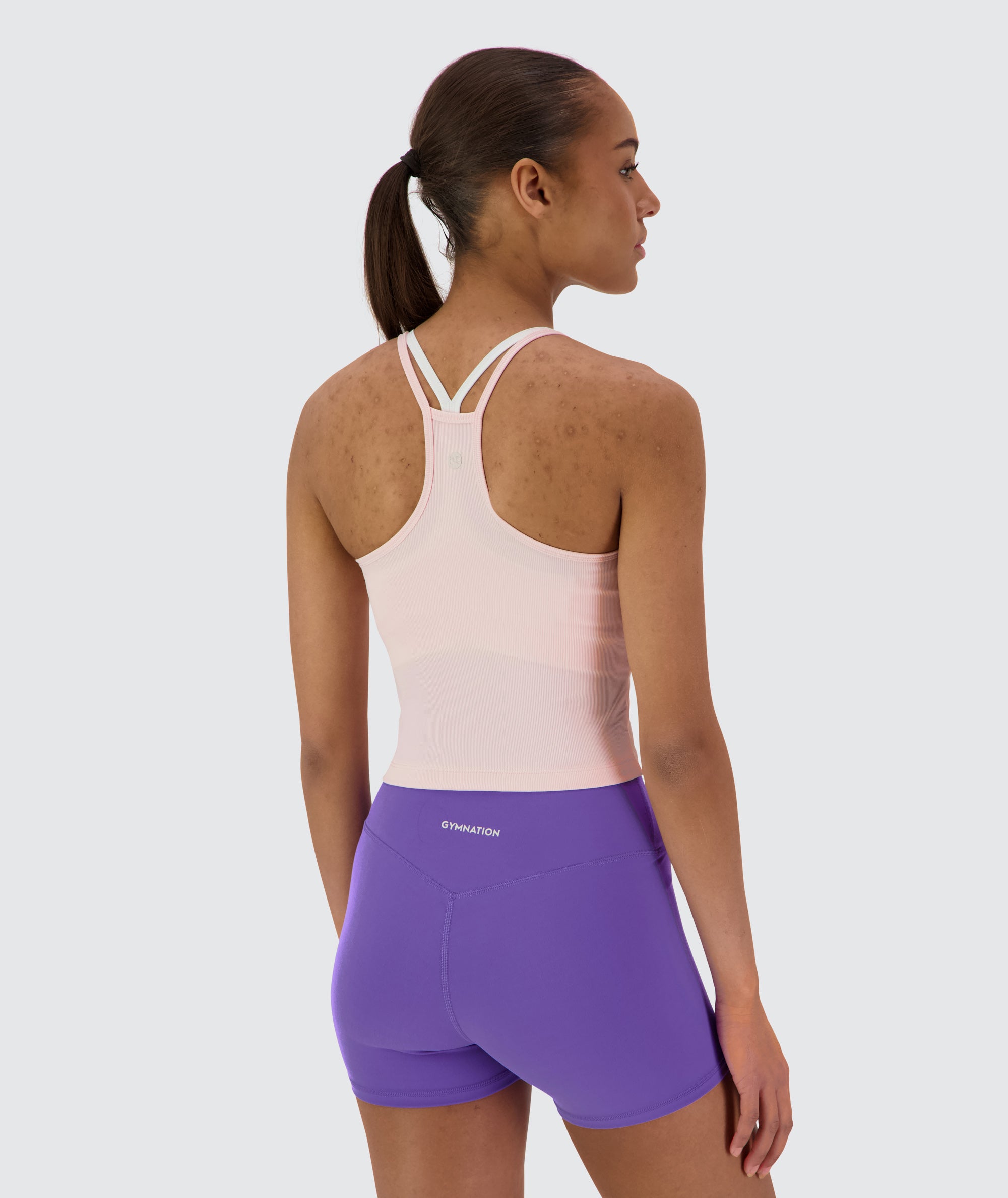 strappy ribbed crop top #color_powder-pink