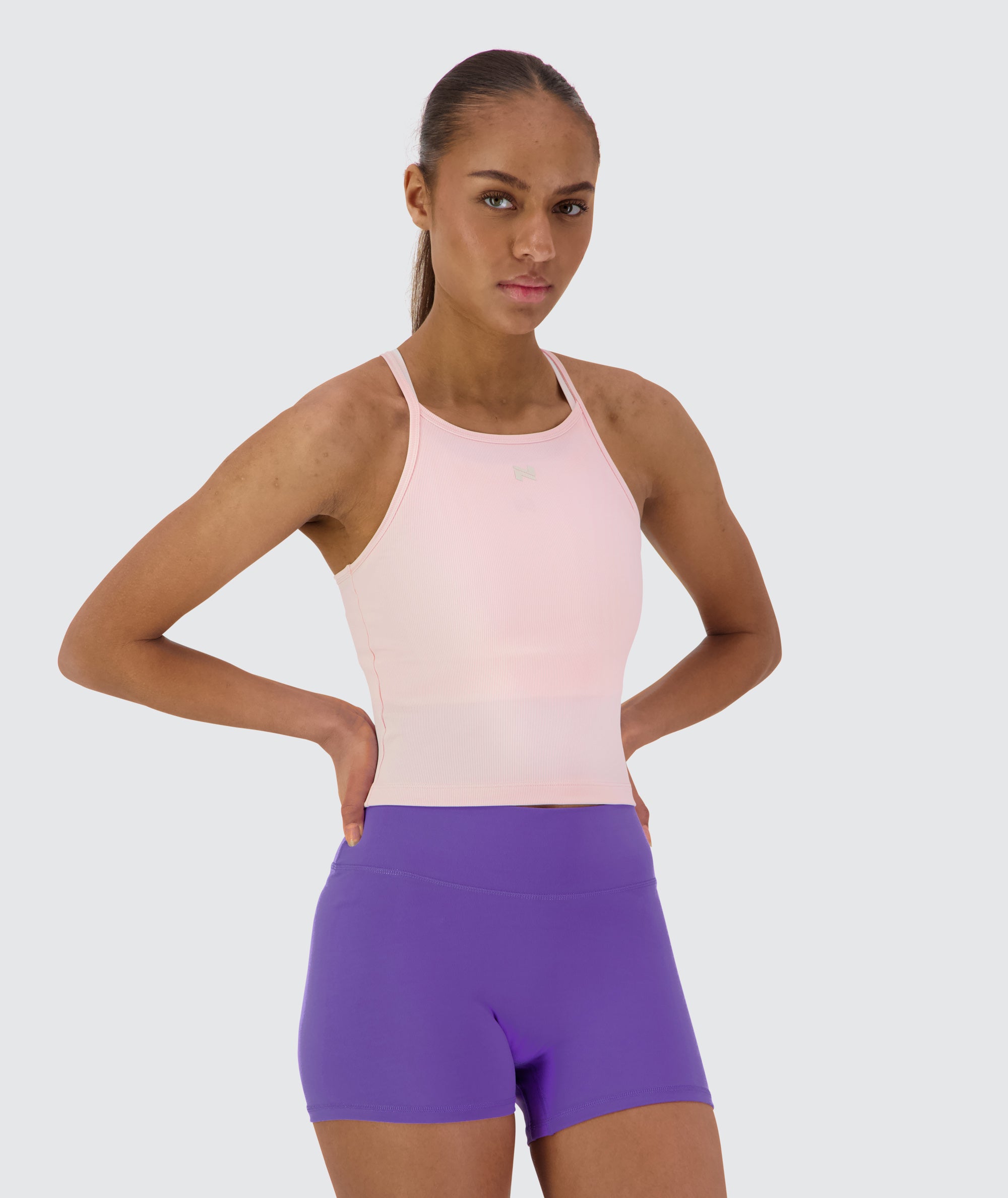 strappy ribbed crop top #color_powder-pink