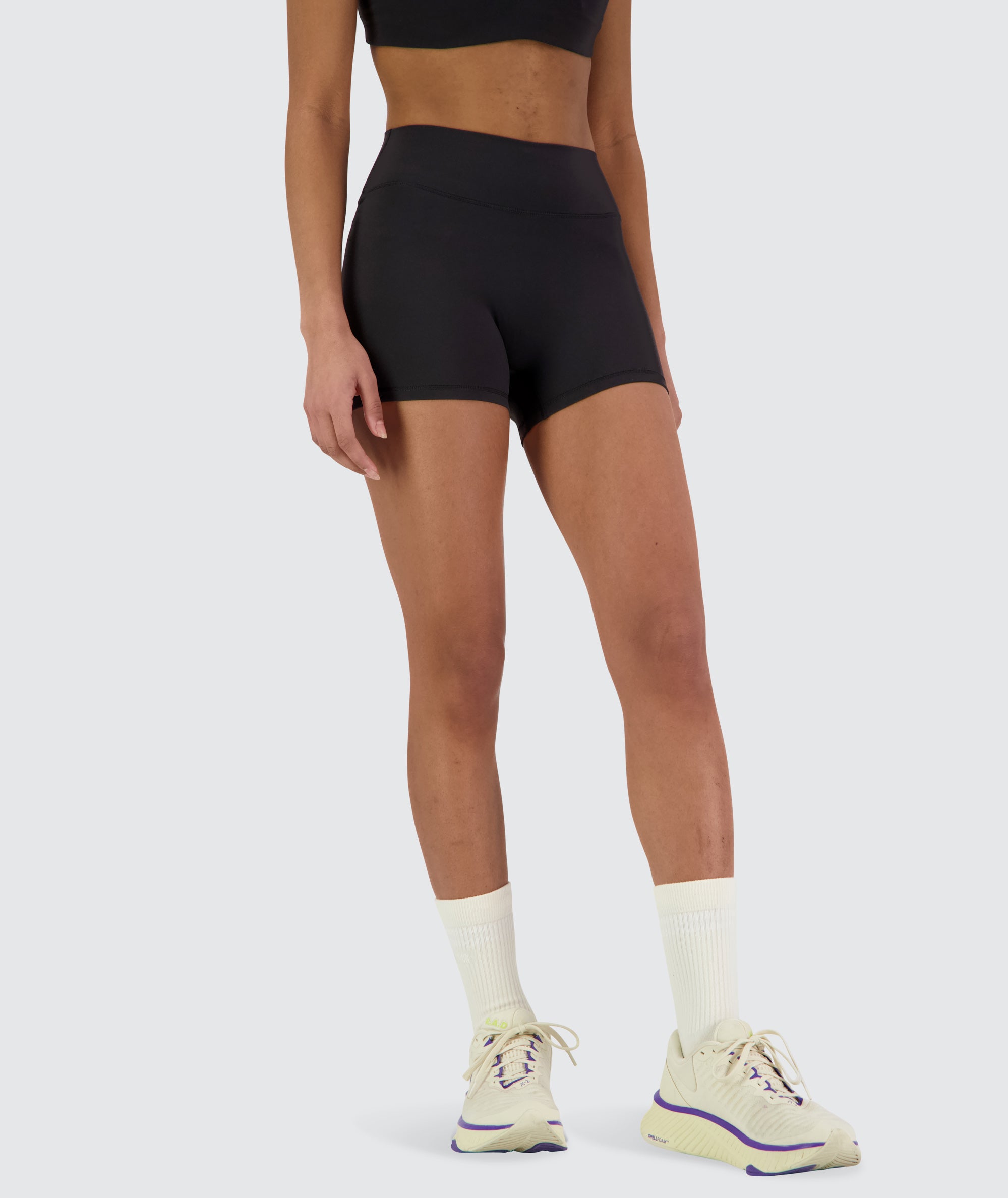 SuperSoft Seamless Shorts #color_black