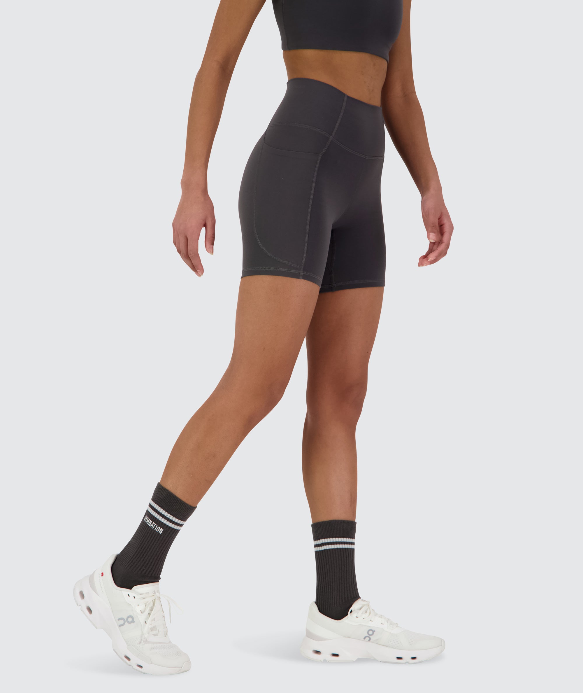 Supersoft shorts with pockets, #color_gravel-grey