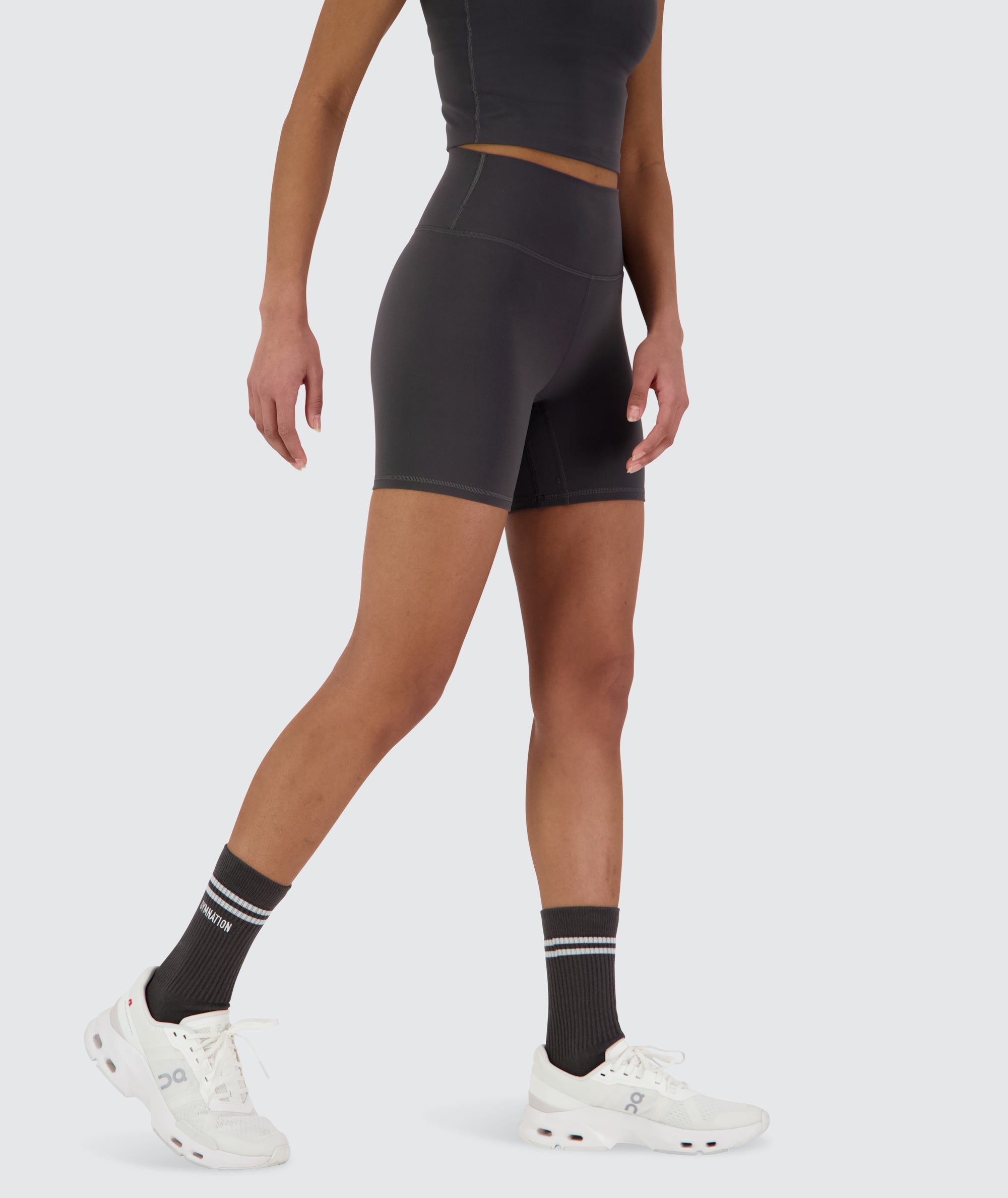 Supersoft shorts 15cm for women, #color_gravel-grey