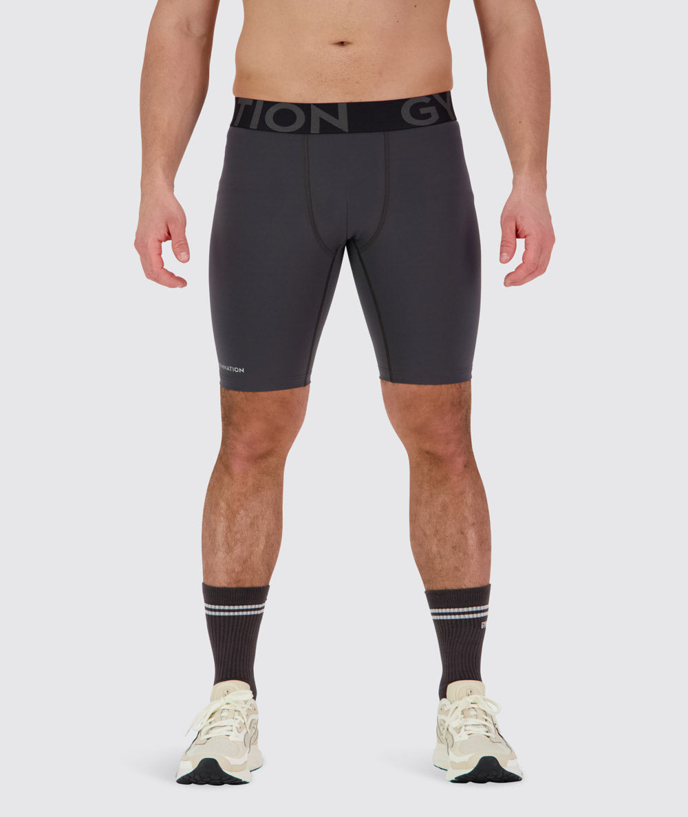 Men's Baselayer Shorts#color_gravel-grey