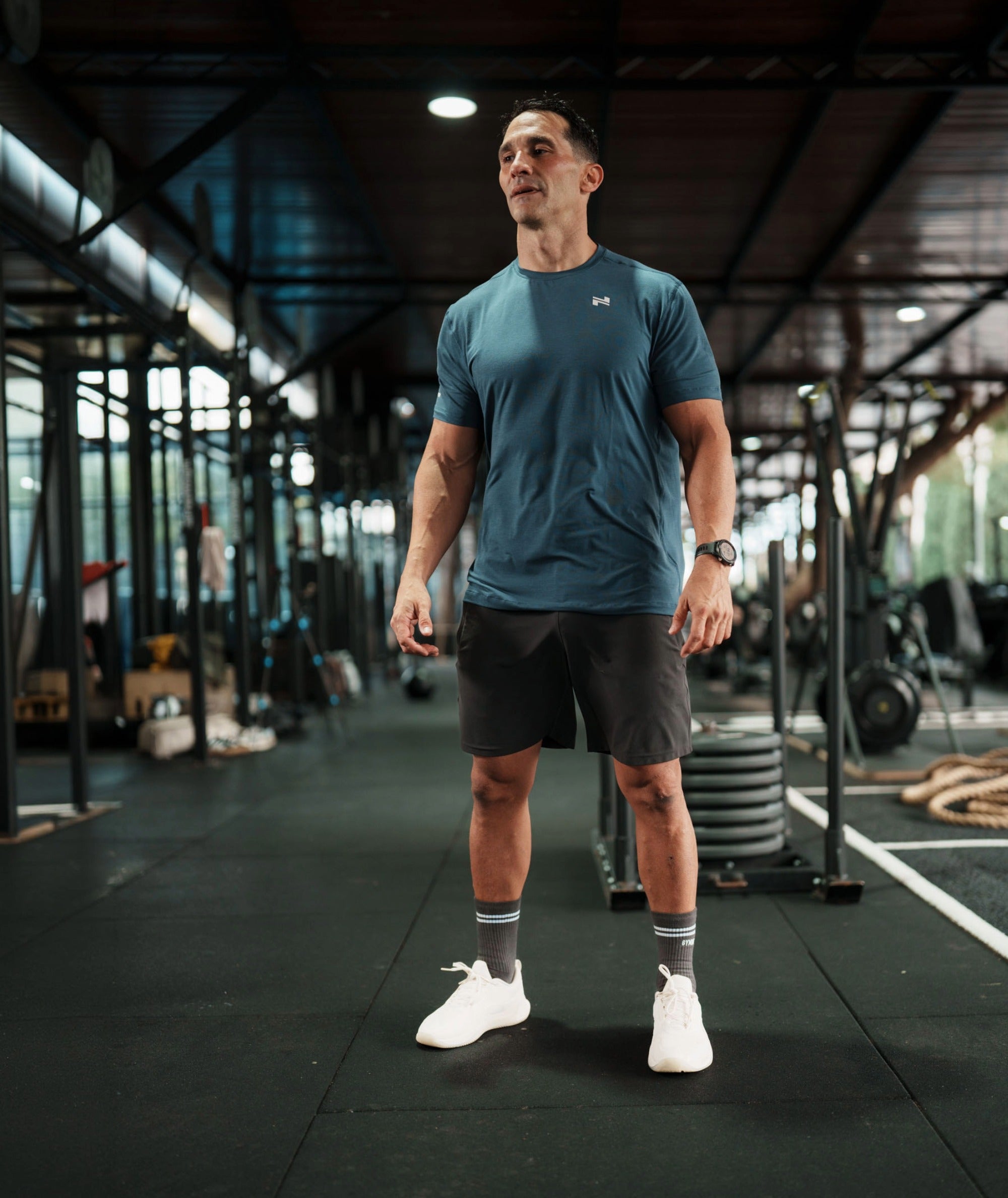 Lightweight and comfortable training t-shirt#color_navy