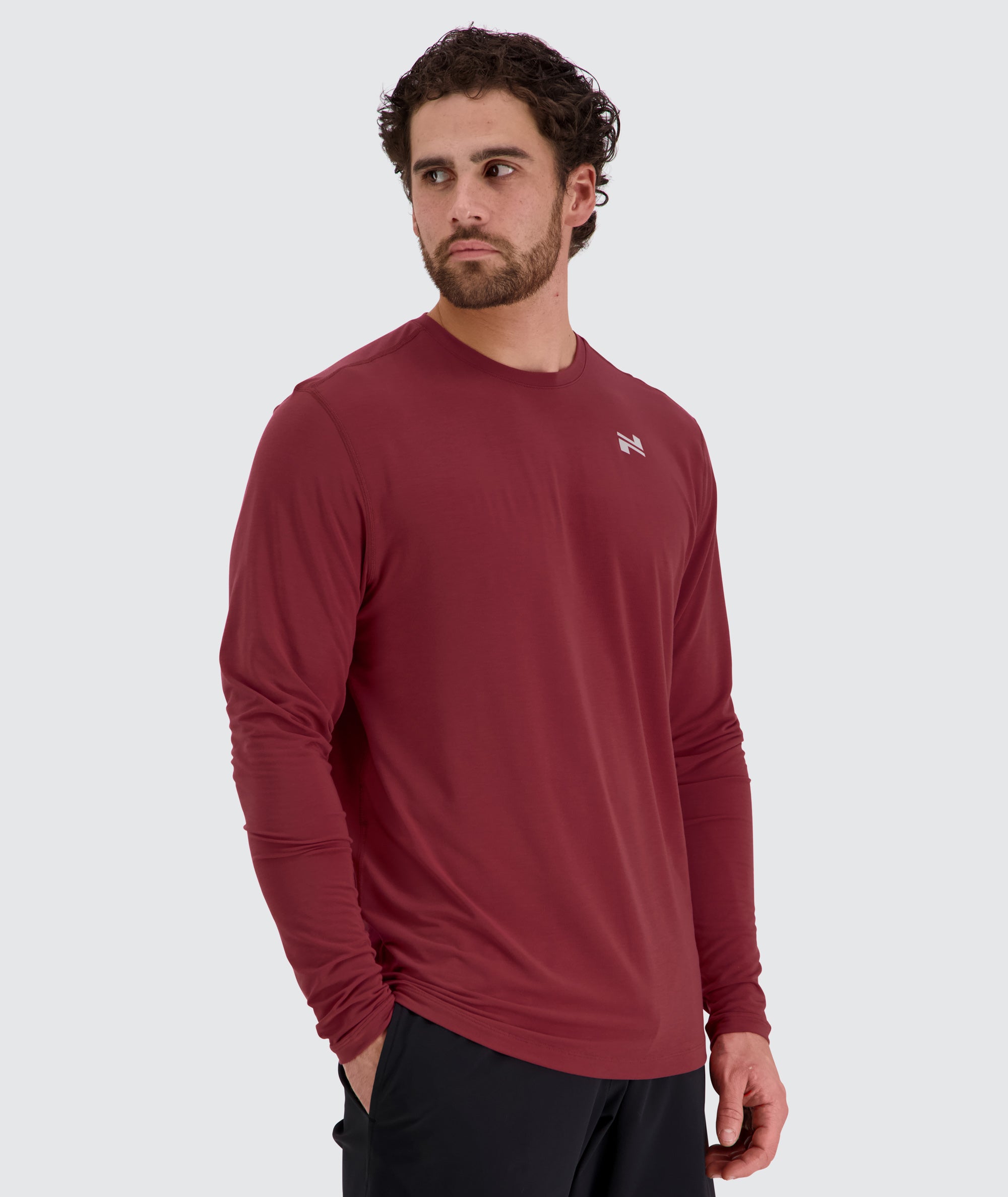 Men's Longsleeve #color_garnet-red