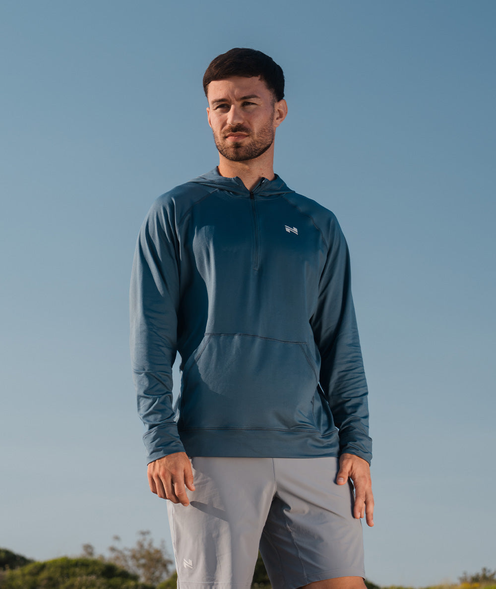 ComfyKnit men's hoodie #color_dusty-navy