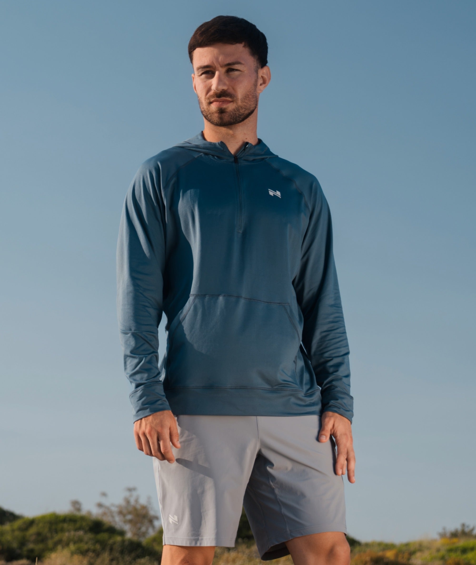 ComfyKnit men's hoodie #color_dusty-navy