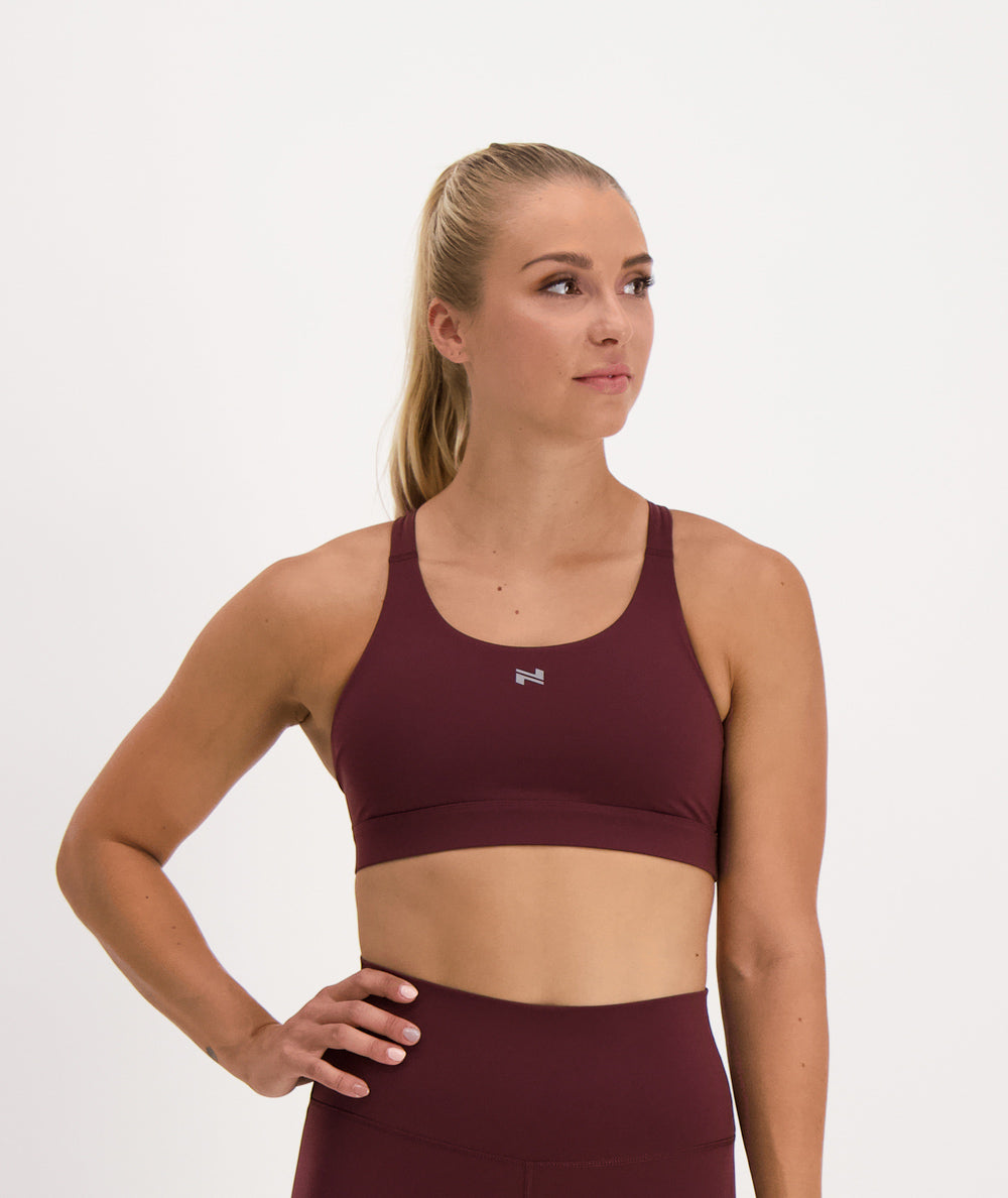 Performance Sports Bra #color_wine-red