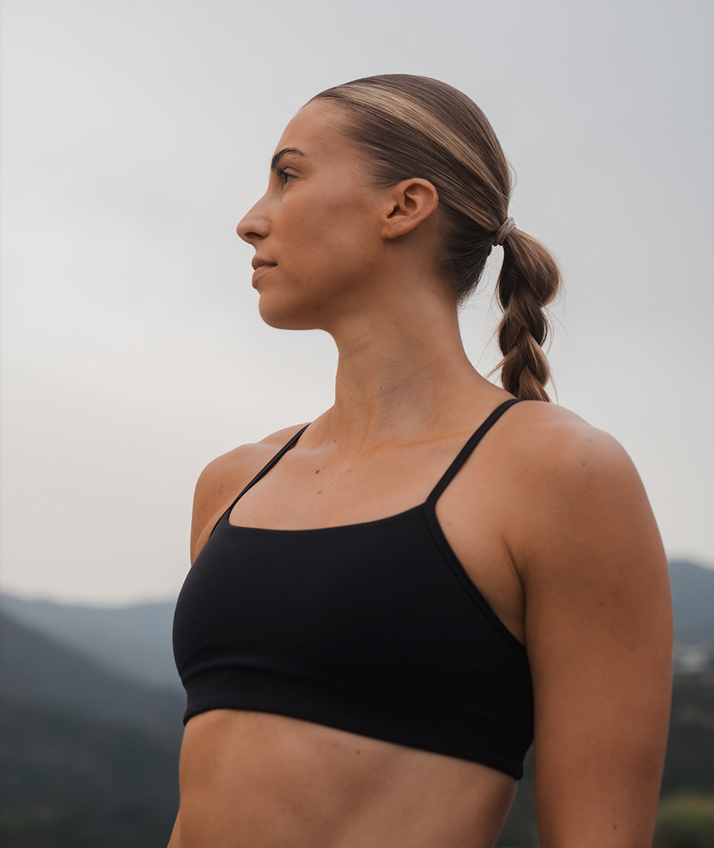 SuperSoft Sports Bra, Model 176 cm / size S#color_black