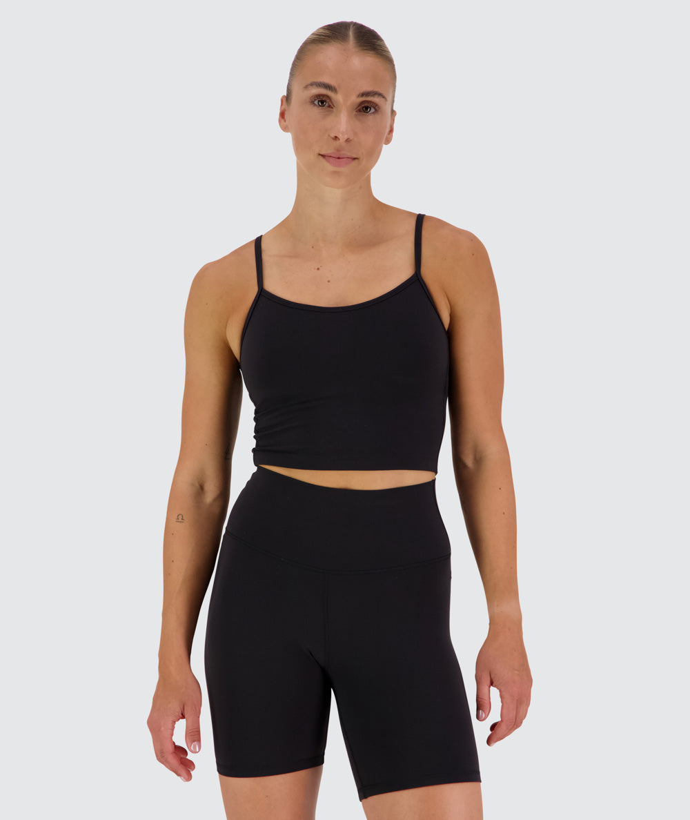 Supersoft bra top, Model 176 cm / size S#color_black