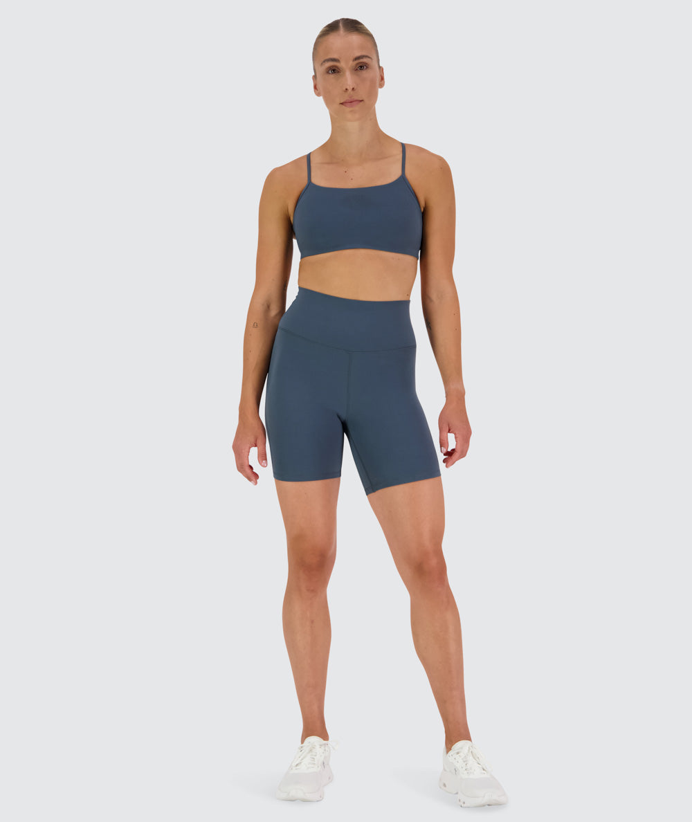 Supersoft shorts for women, Model 176 cm / size S#color_dusty-navy