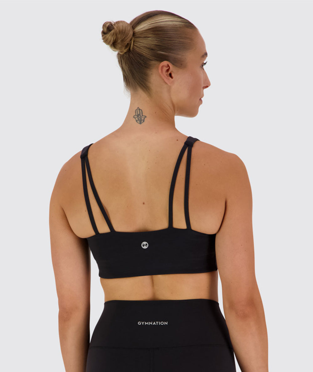 Supersoft V-neck Bra, #color_black