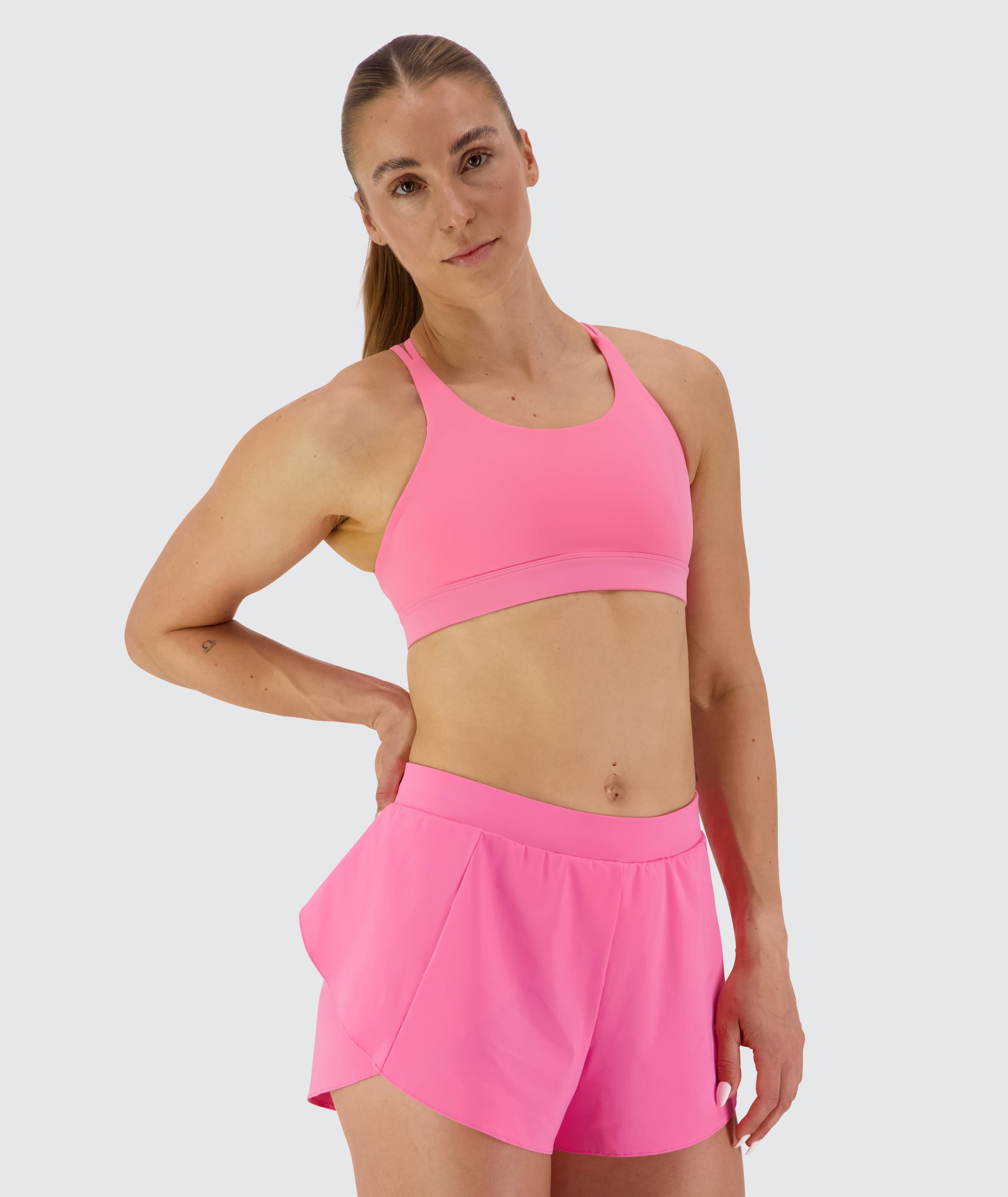 EveryForm Strappy Sports Bra #color_candy-pink