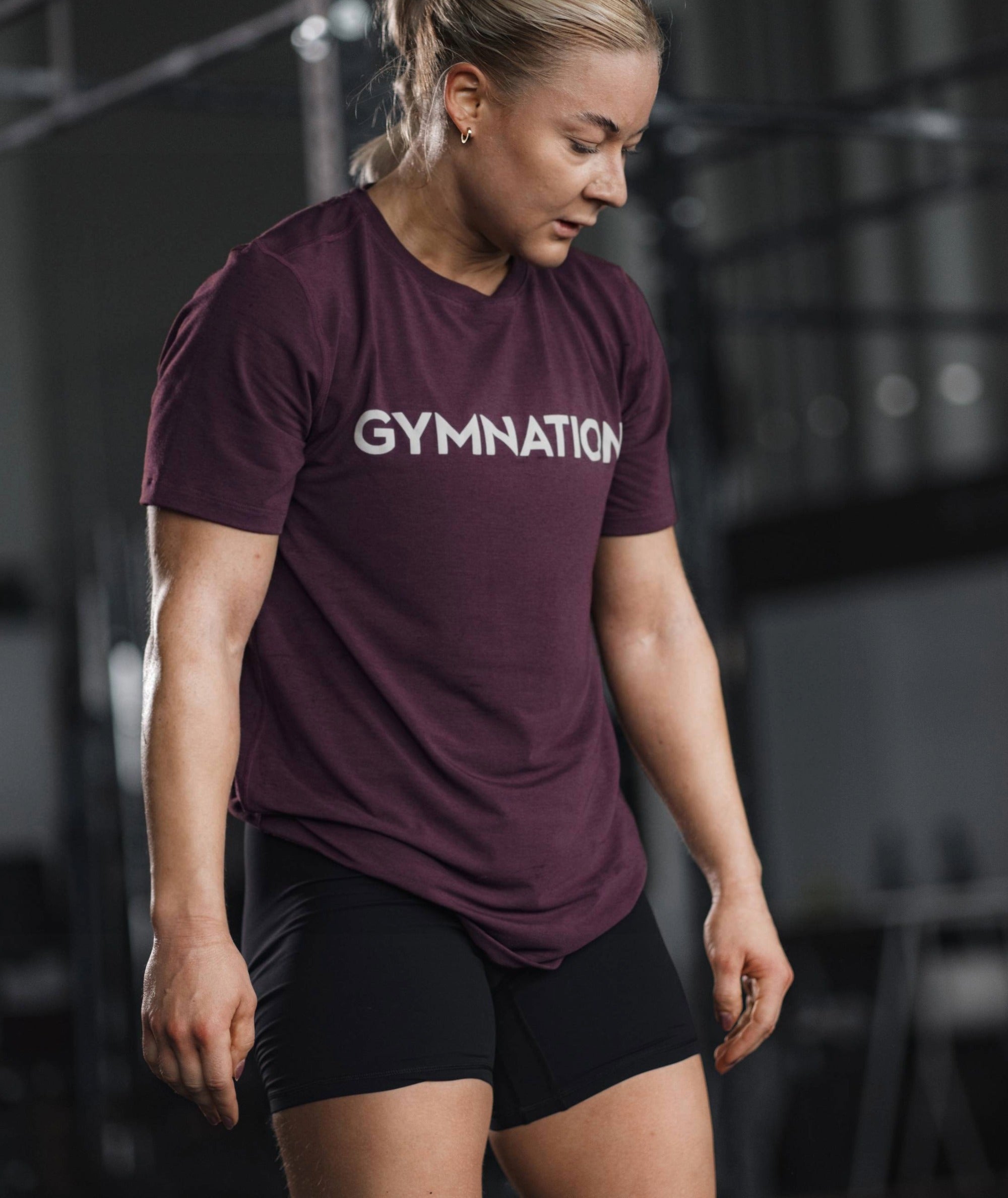Gymnation everyday tee#color_wine-red