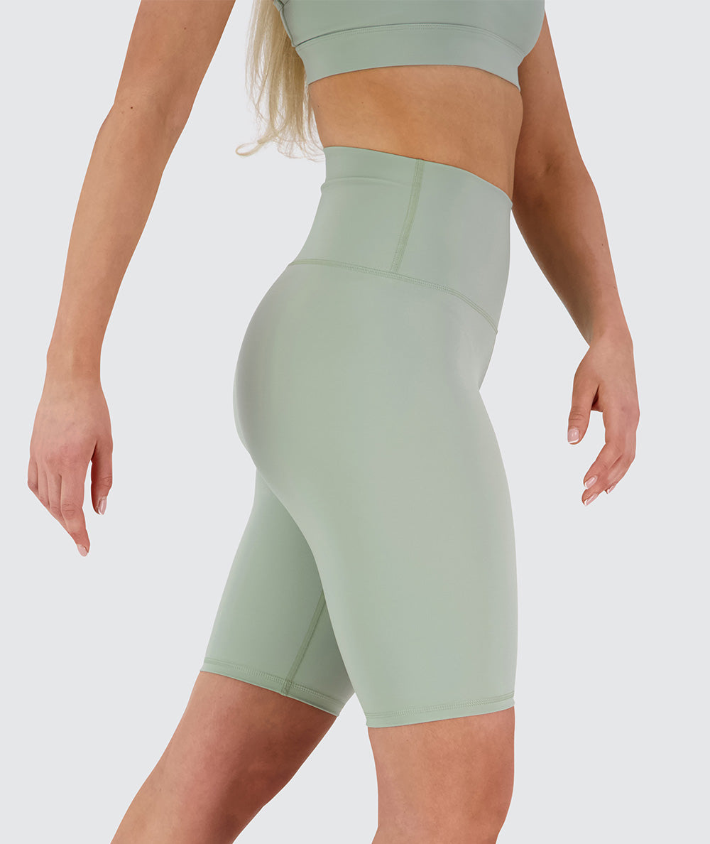High-Waist Biker Shorts#color_pistachio