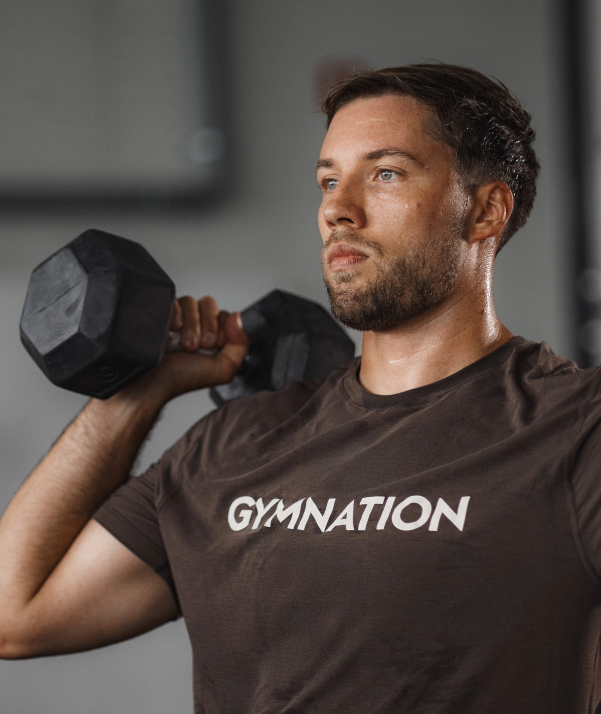 men's gymnation t-shirt #color_coffee-bean