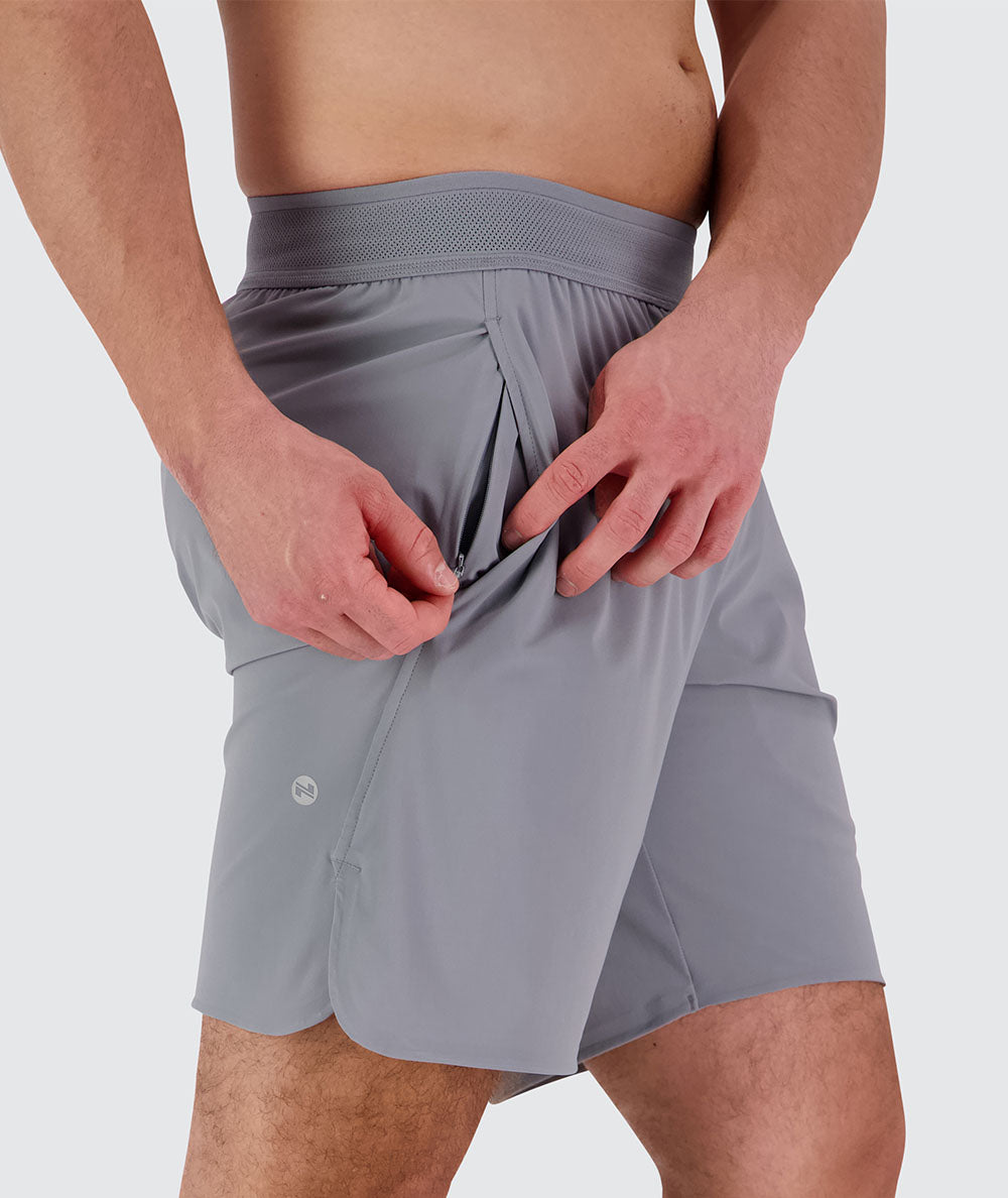 Men's performance shorts#color_light-grey