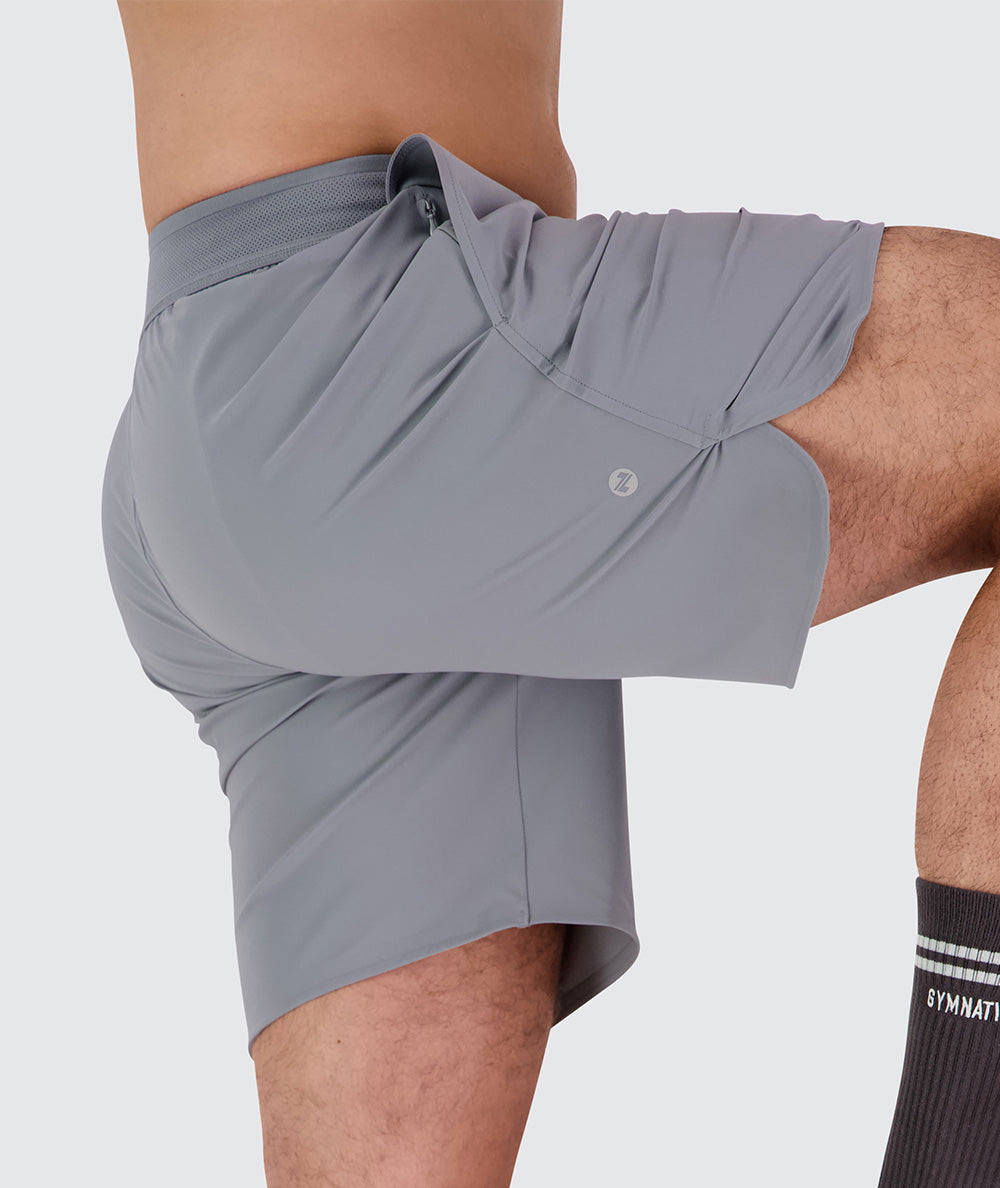 Men's performance shorts#color_light-grey