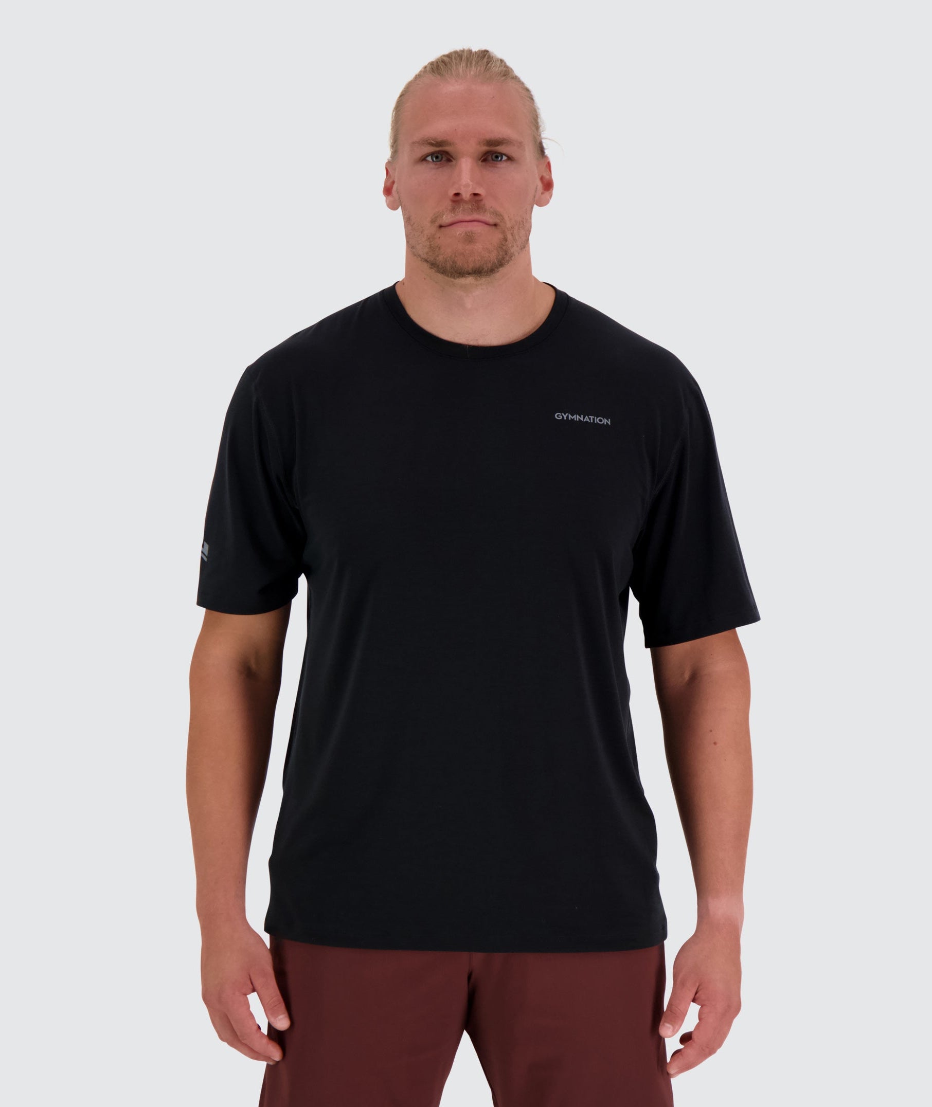 oversized t shirt for men, Model 189 cm / size XL#color_black
