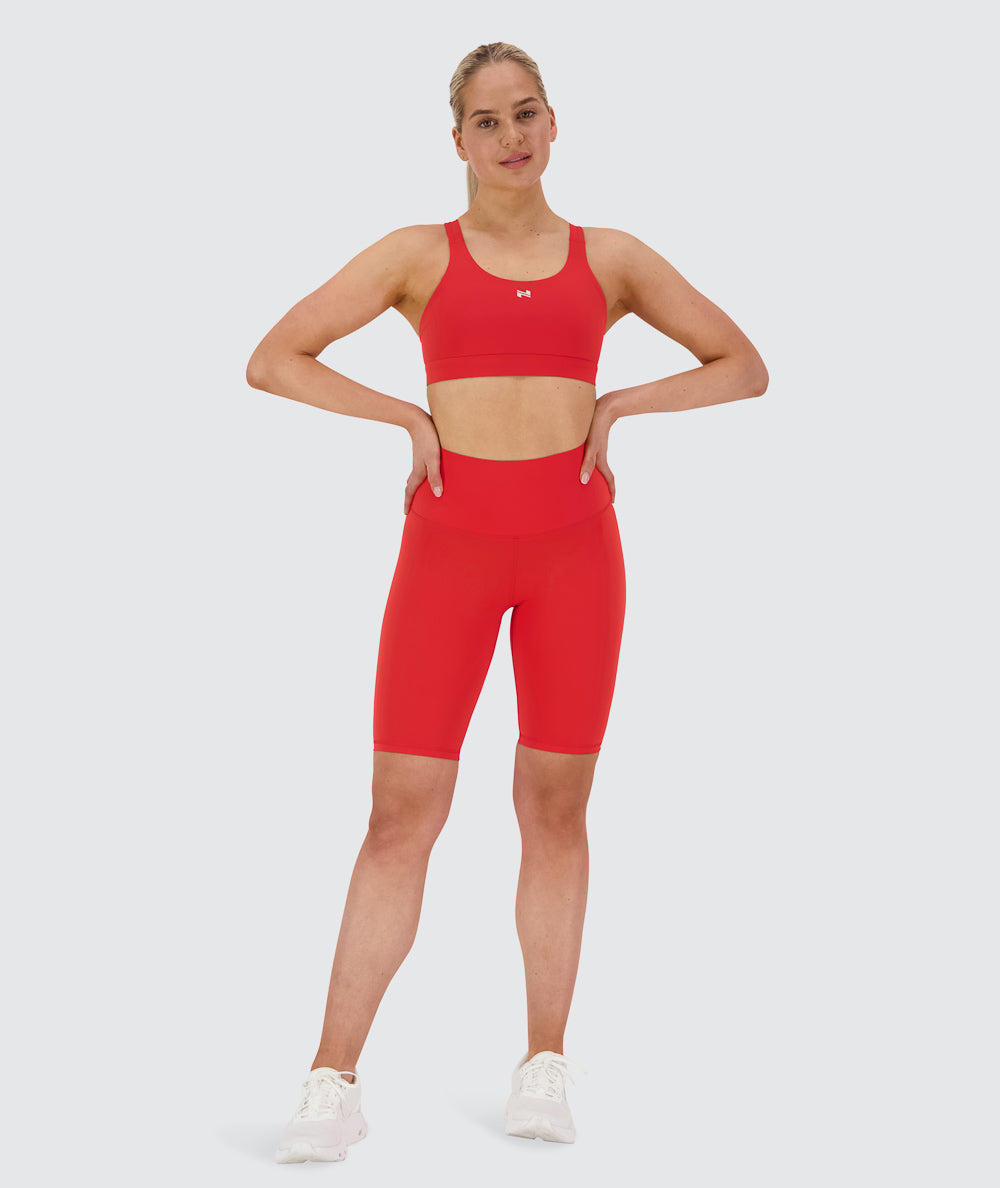 Performance sports bra, Model 173 cm / size S#color_candy-red