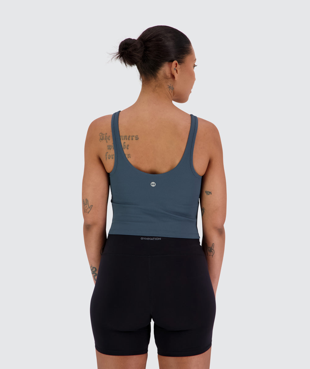 Women's ribbed bra top #color_dusty-navy