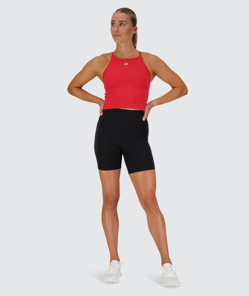 Women's Strappy Top, Model 176cm / size S#color_candy-red