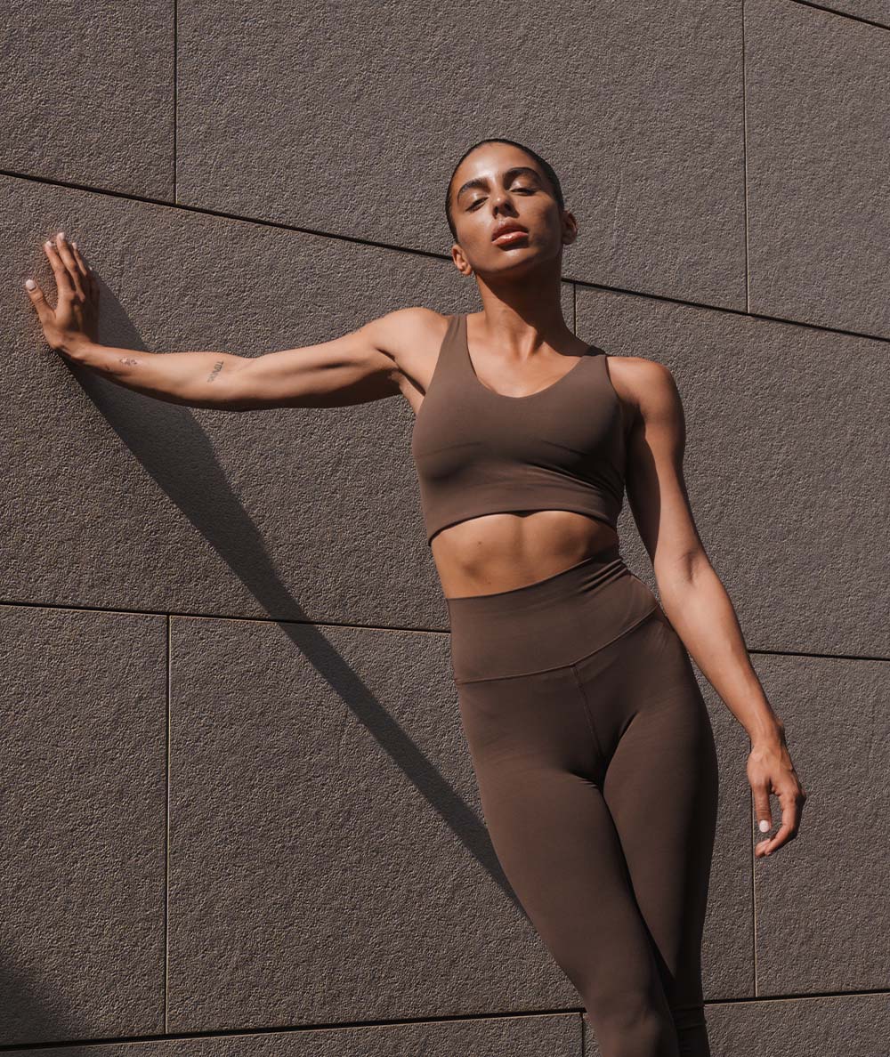 Supersoft V-neck Bra, #color_coffee-bean