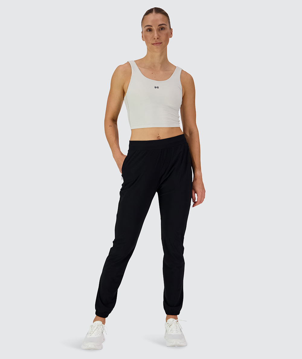 Women's Active Joggers for sports, Model 176 cm / size S#color_black