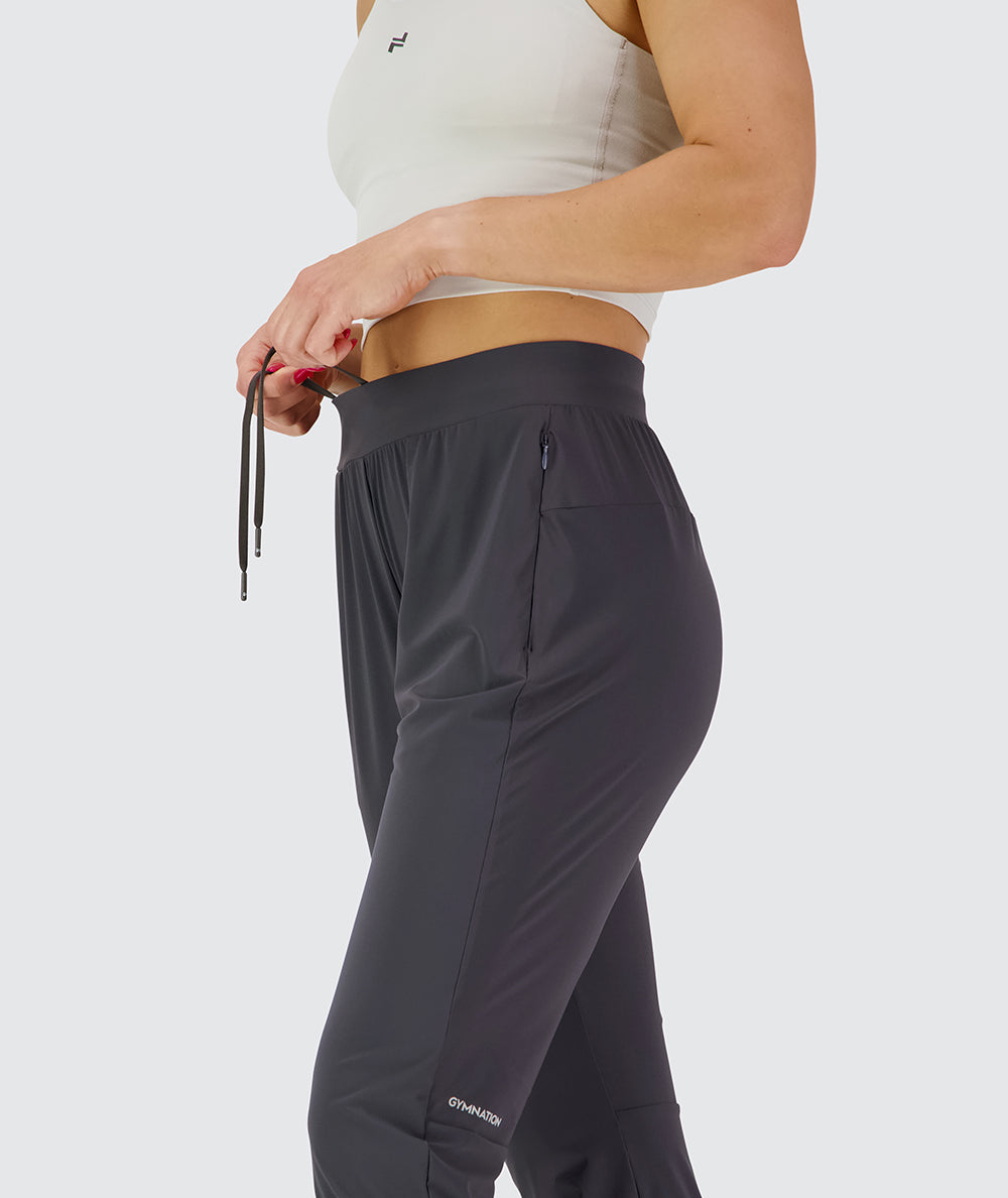 Women's Active Joggers for sports, Model 176 cm / size S#color_dark-grey