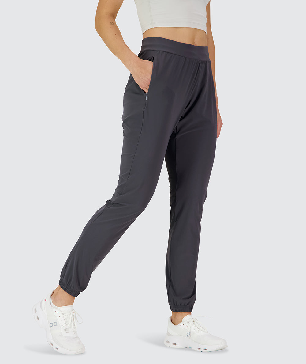 Women's Active Joggers for sports, Model 176 cm / size S#color_dark-grey