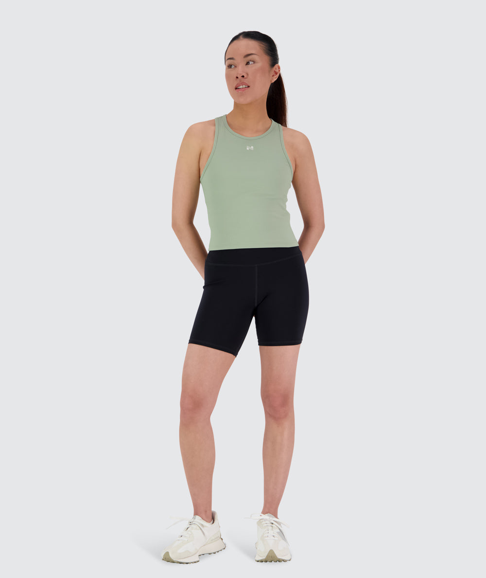 Women's Ribbed Top for CrossFit#color_pistachio