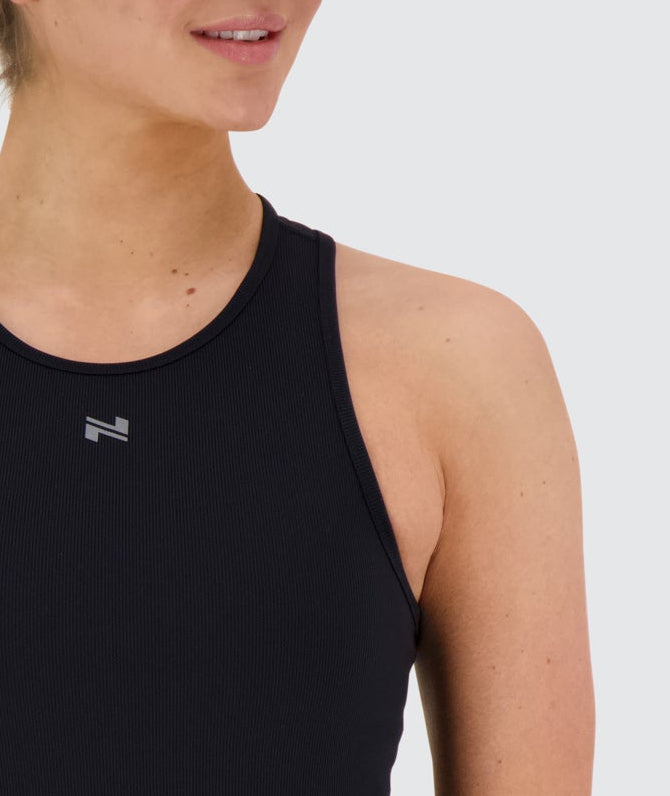 women's ribbed tank top #color_black