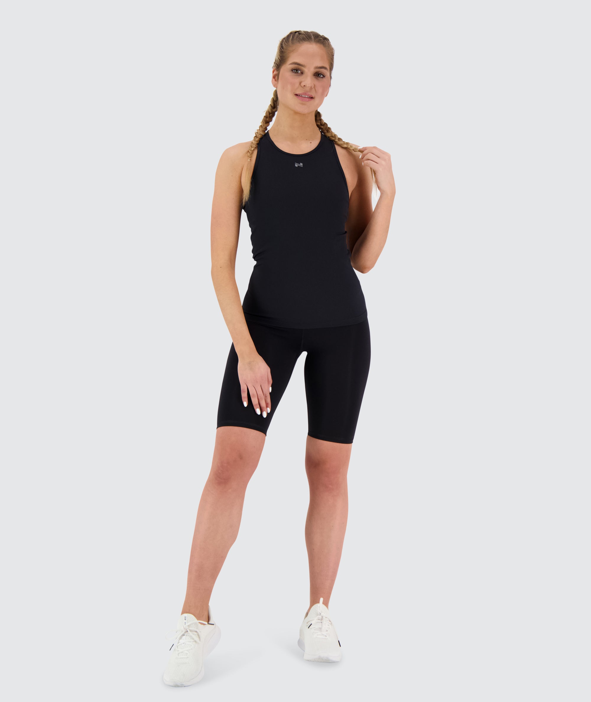 women's ribbed tank top #color_black