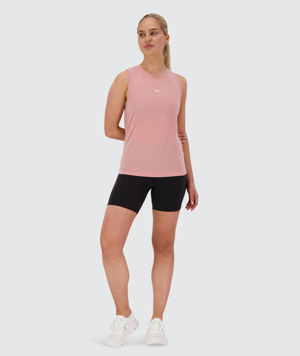 Women's muscle tank top, Model 173 cm / size S#color_mauve-pink