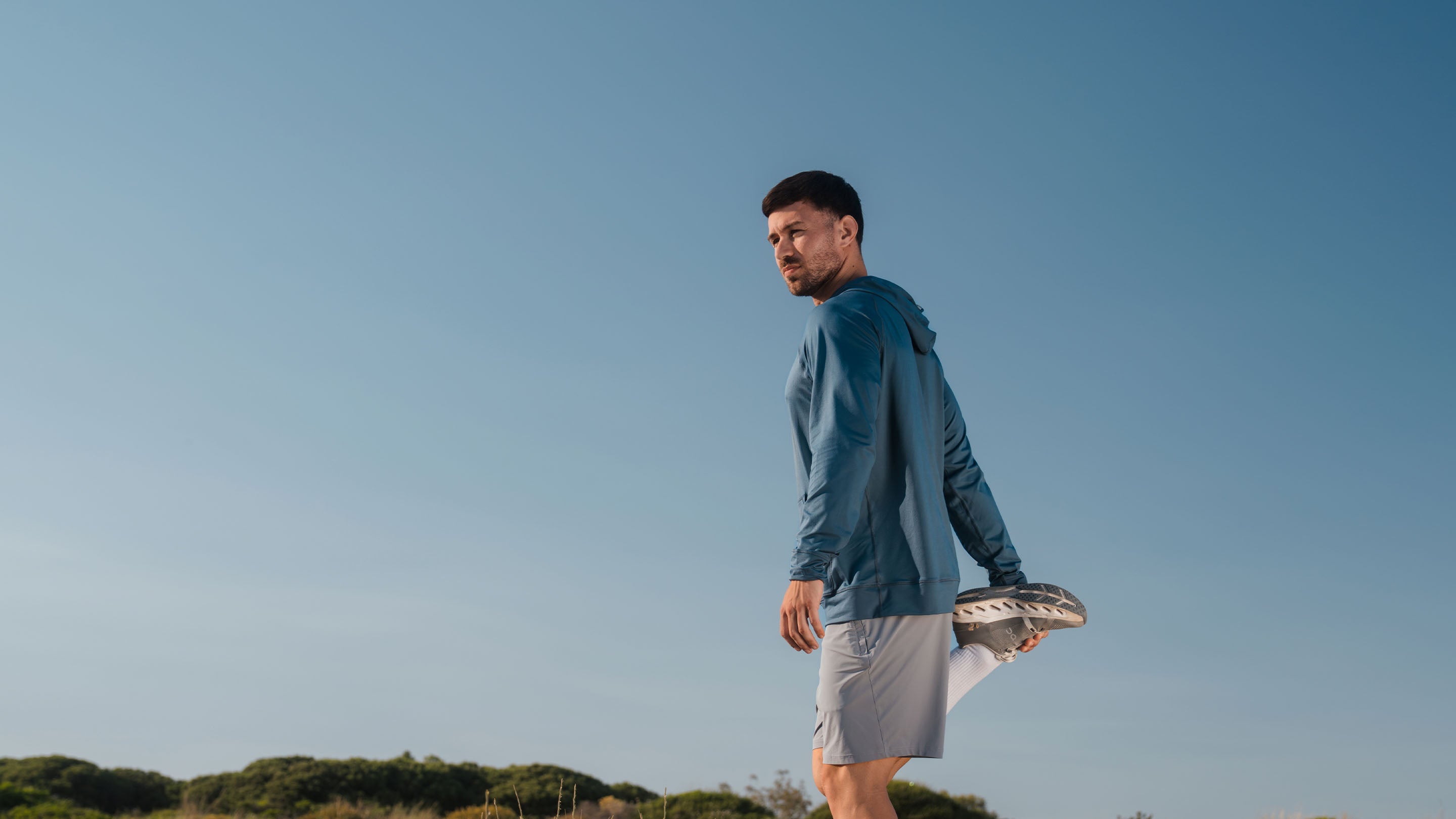 miesten pitkähihainen treenipaita