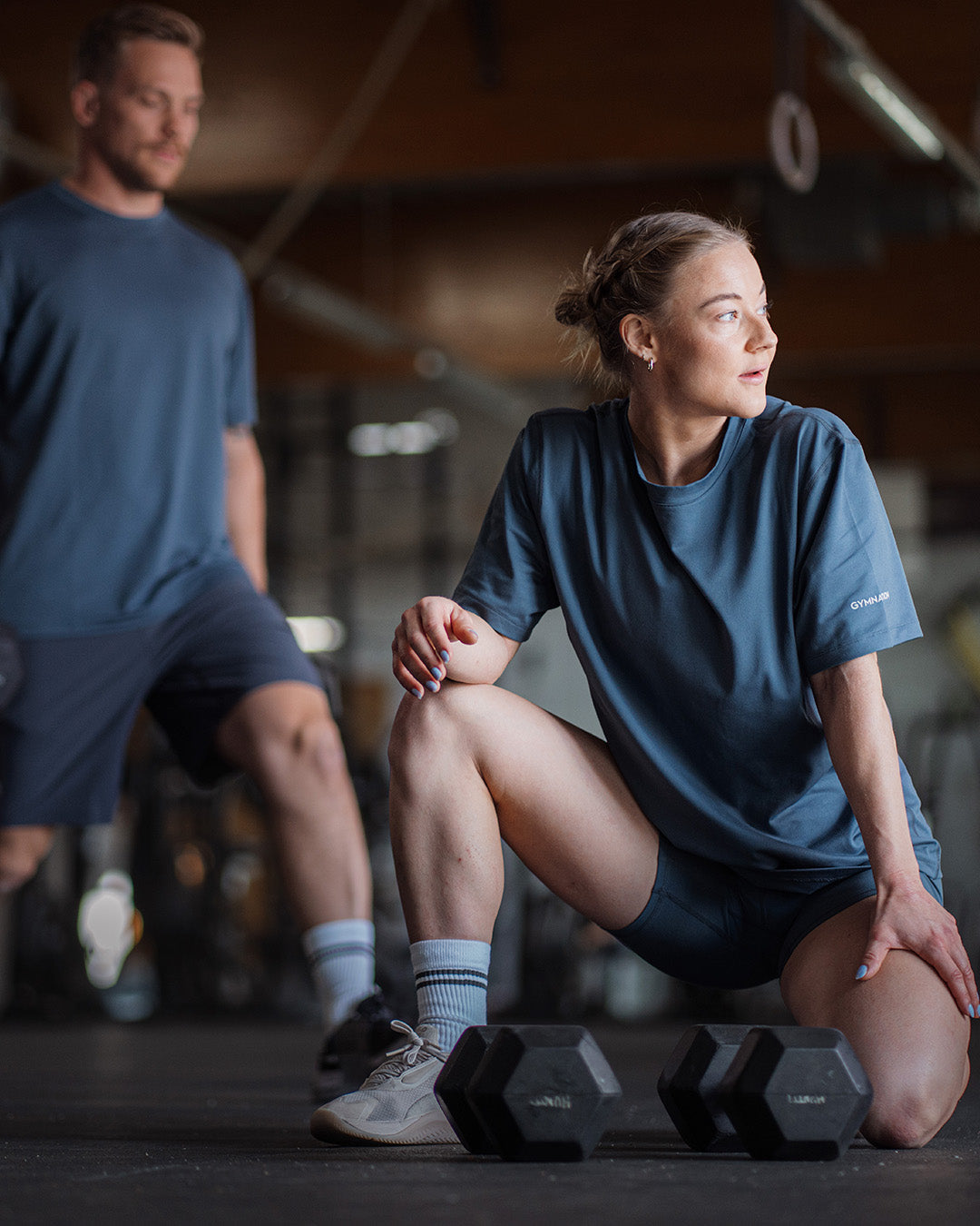 Gymnation unisex Training T-Shirt#color_dusty-navy