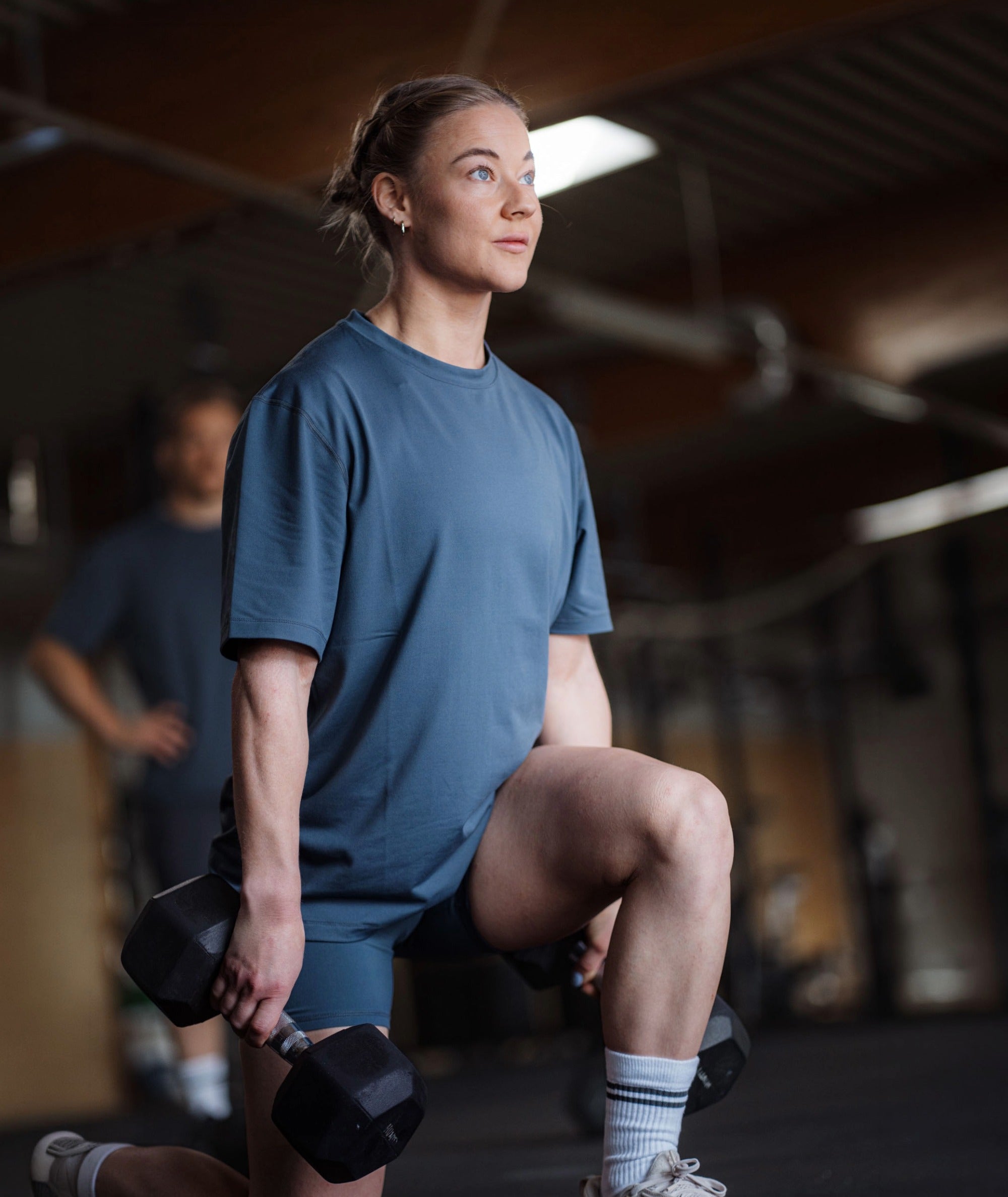 Gymnation unisex Training T-Shirt #color_dusty-navy