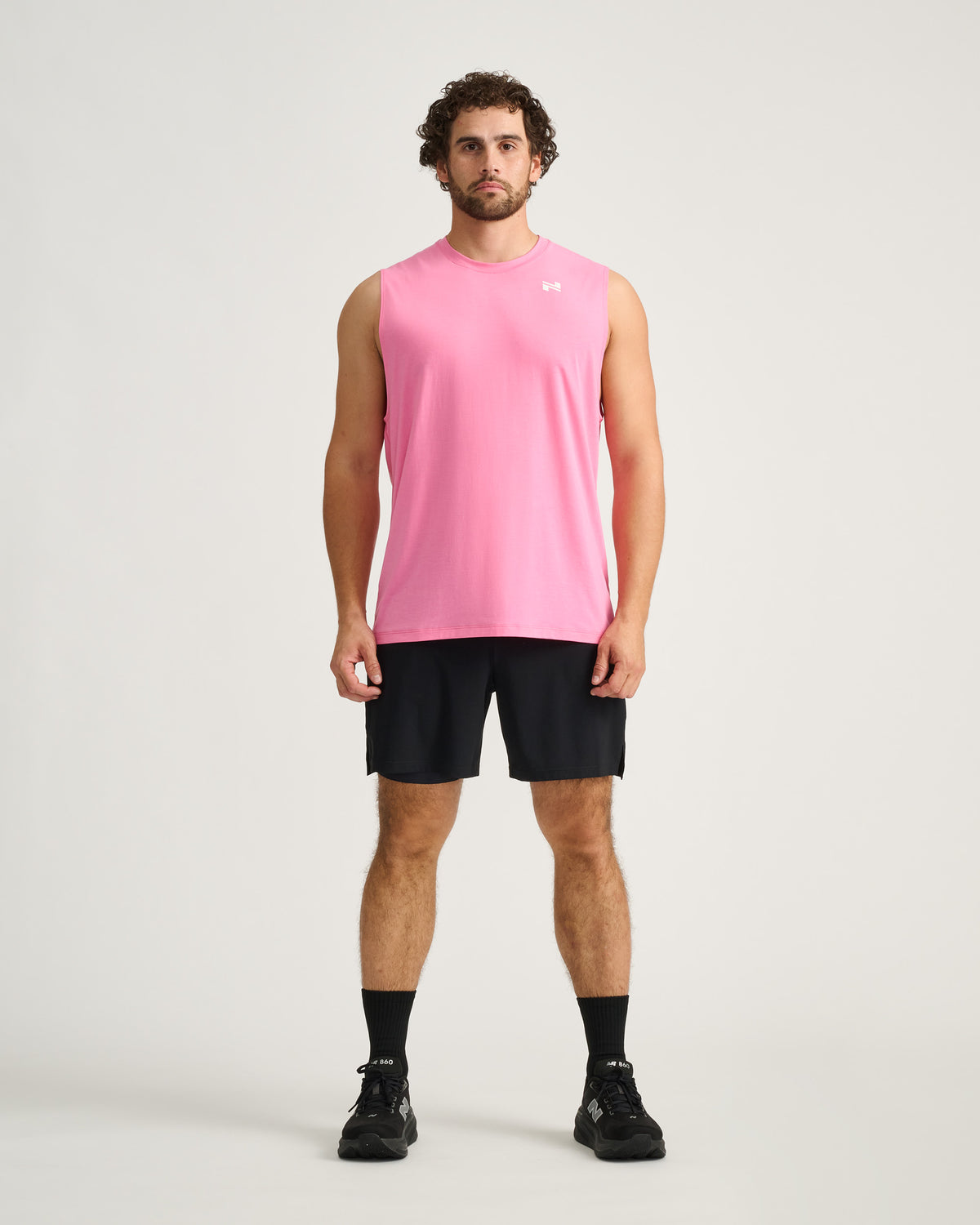 Men's Training Muscle Tank Top
#color_candy-pink