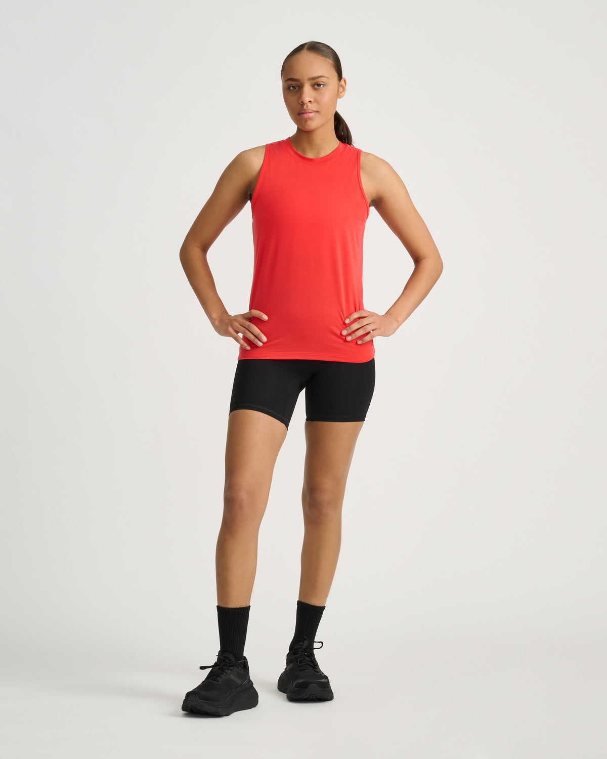 Women's muscle tank top #color_candy-red