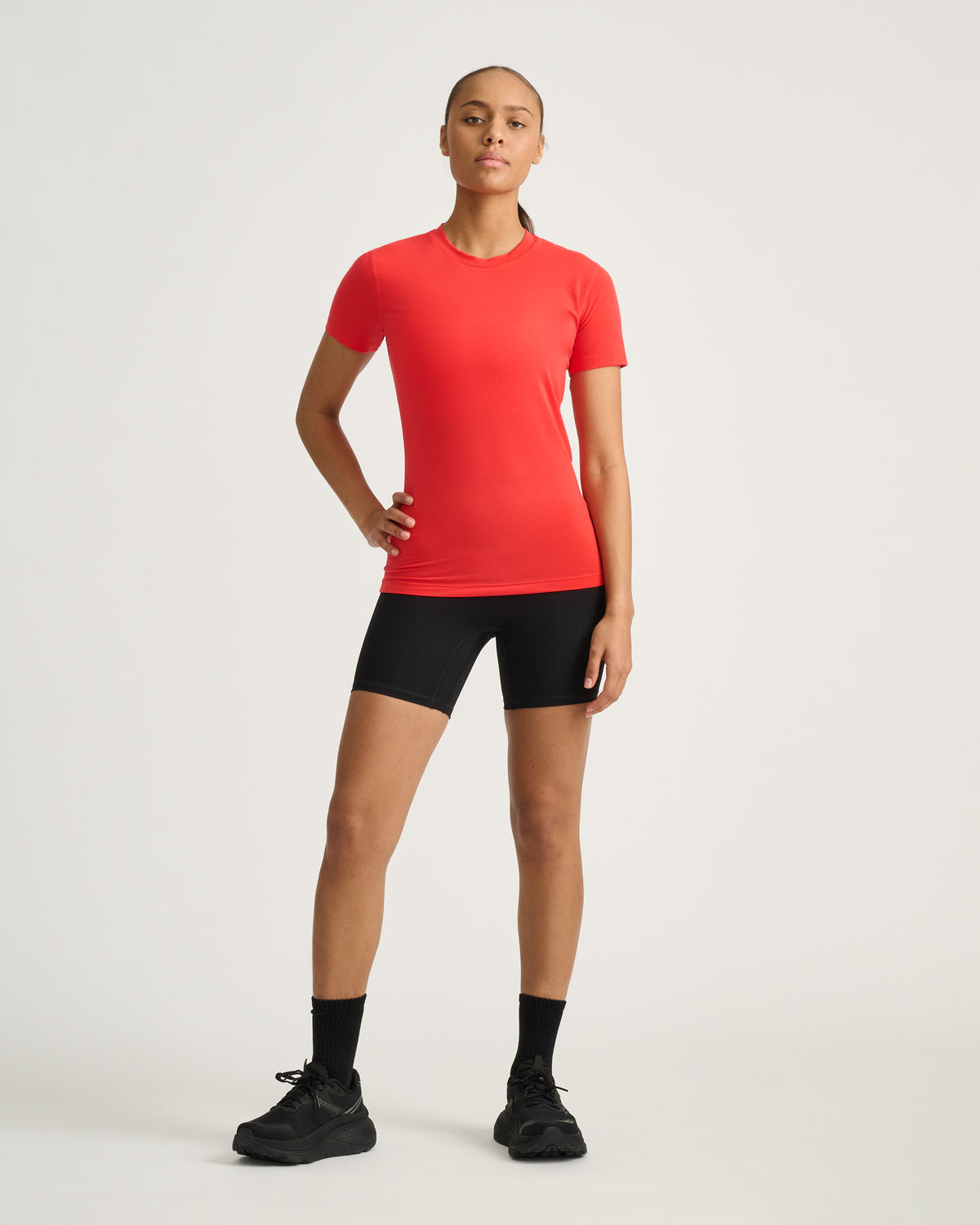 Women's training tee #color_candy-red